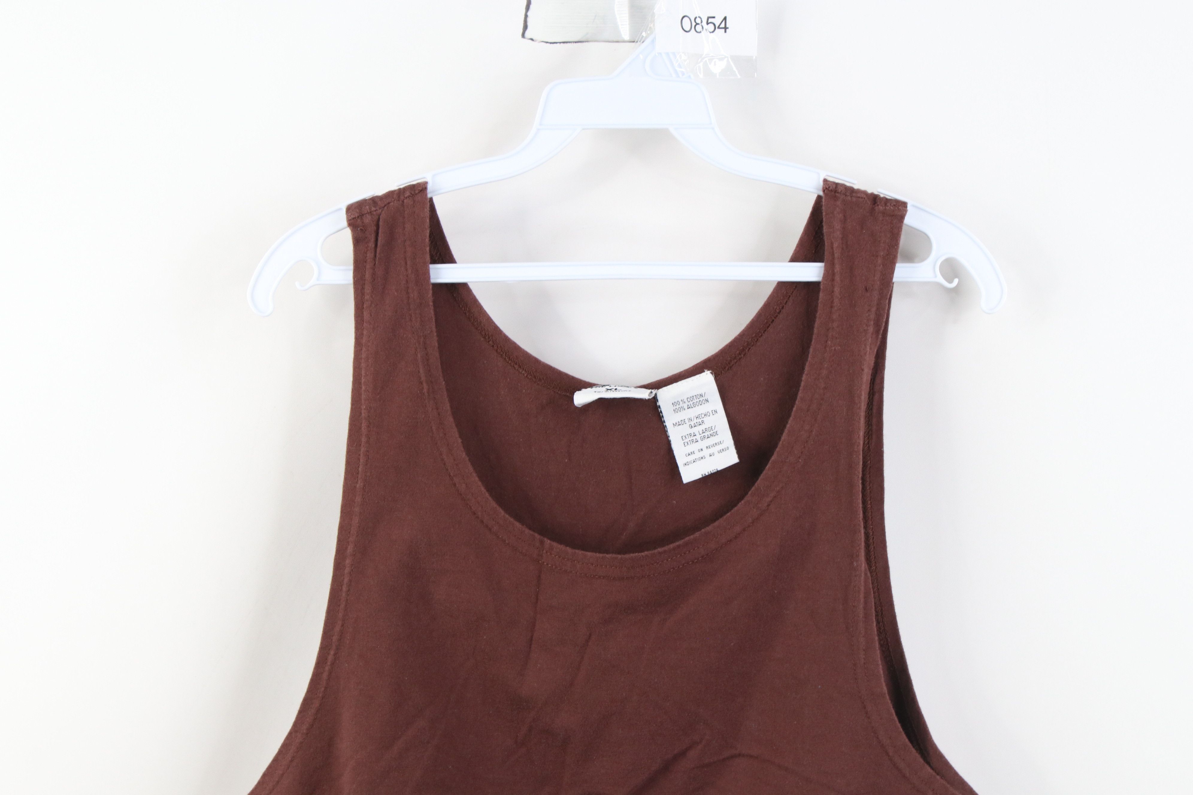 Vintage Vintage 90s Browns Football Tank Top T-Shirt Brown Cotton Size US XL / EU 56 / 4 - 2 Thumbnail