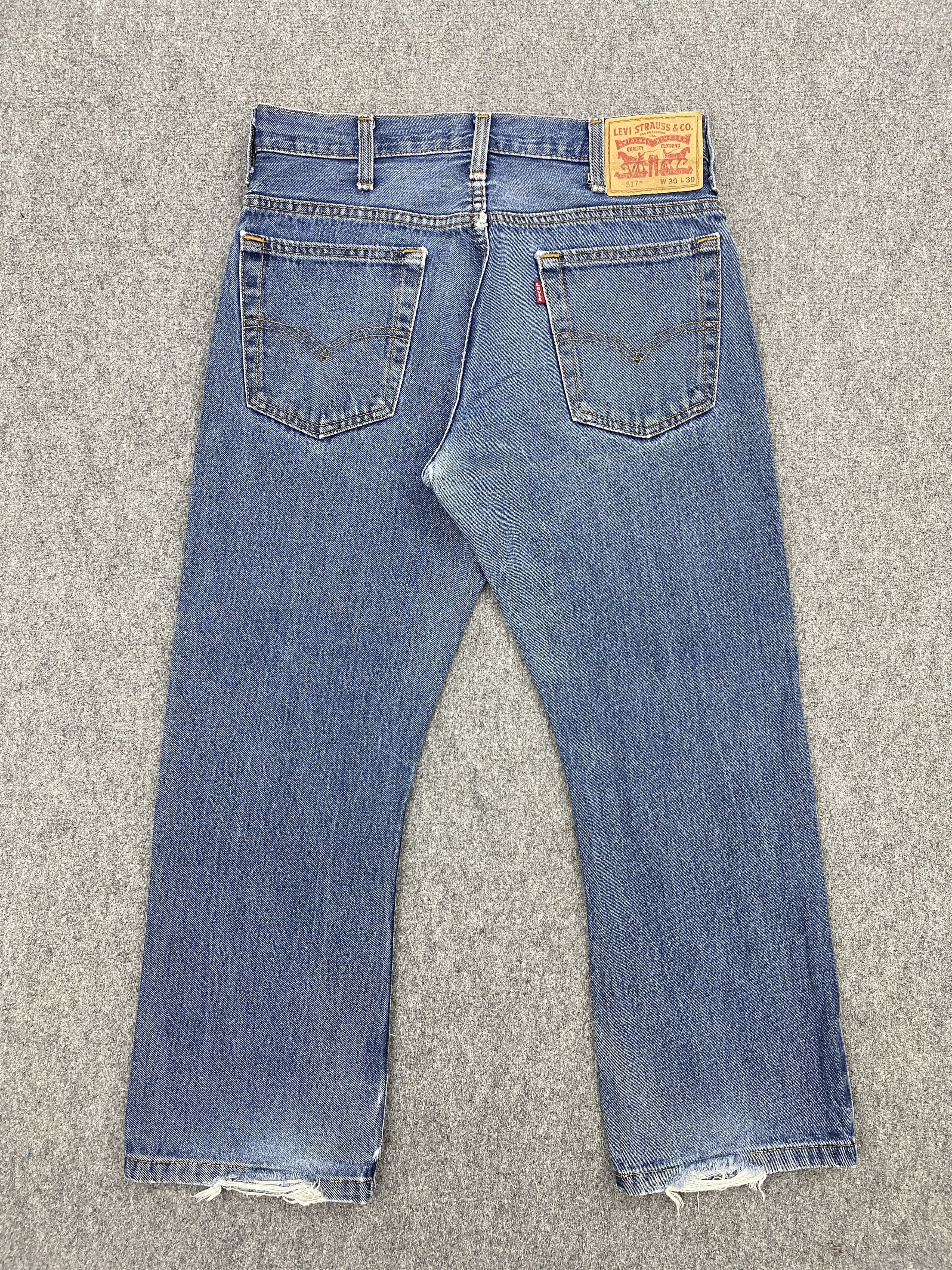Levi's Vintage Levis 517 Flared Bootcut Denim DP2596 Size US 28 / EU 44 - 3 Thumbnail
