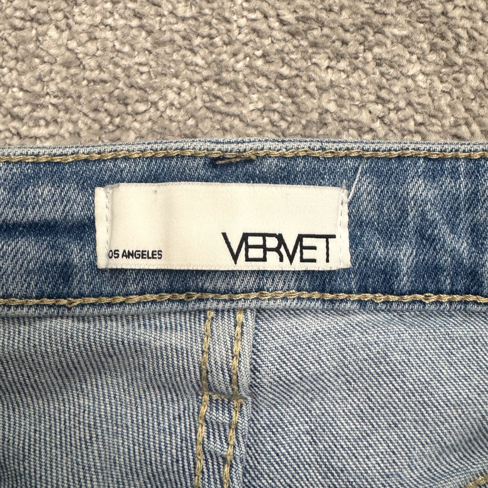 Vintage Vervet Jeans Womens 28 Distressed Straight Leg High Rise Denim Blue Stretch 5-Pocket Design Modern City Streetwear Womens Size 28" / US 6 / IT 42 - 7 Thumbnail