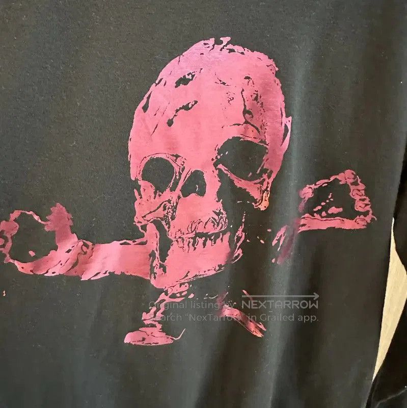 Chrome Hearts Black Long Sleeve T-Shirt with Skull Print .