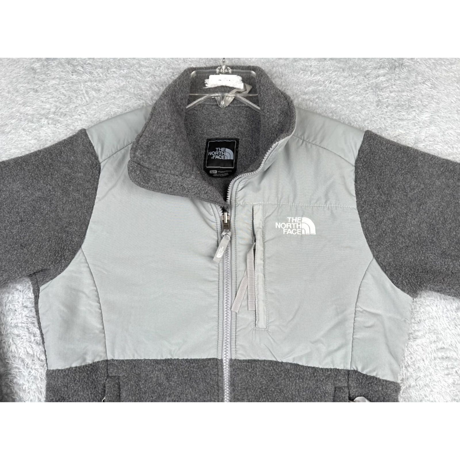The North Face The North Face Jacket Women S Gray Polyester Fleece Full Zip Mock Denali Logo Zipper Embroidered Size S / US 4 / IT 40 - 7 Thumbnail