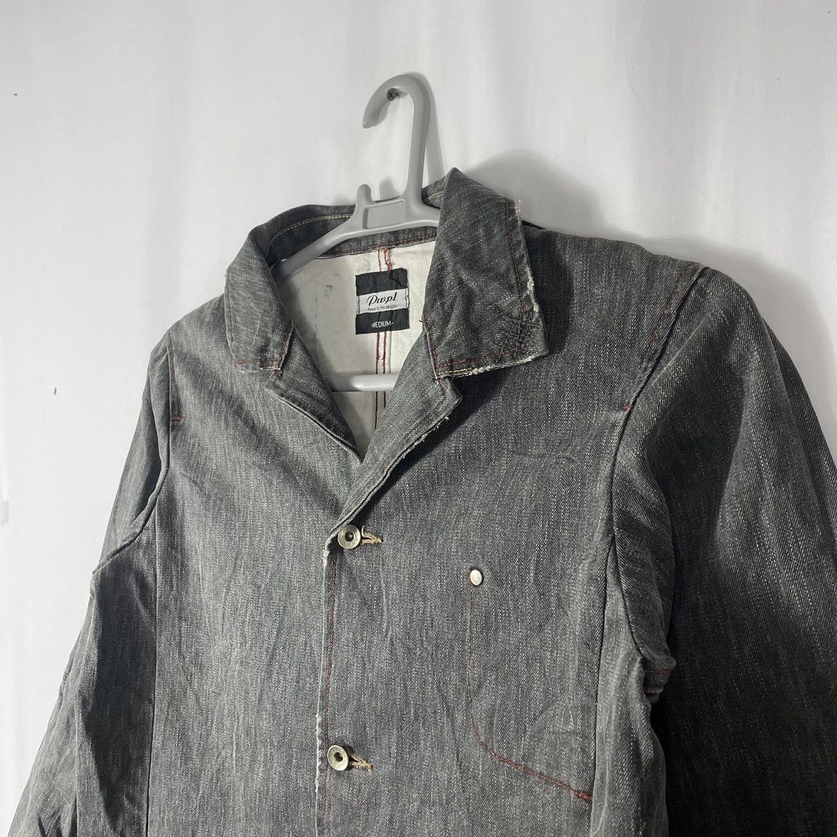Japanese Brand × Vintage 🔥Rare🔥🇯🇵Power To People Distress Stylish Buttons Chore Jacket Size US S / EU 44-46 / 1 - 5 Thumbnail