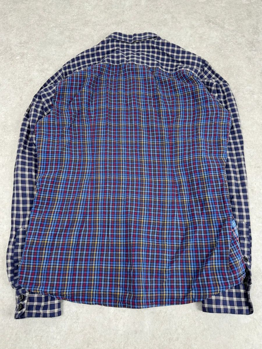 Dolce & Gabbana 2000s Dolce & Gabbana Blue Irregular Checkered Shirt Size US M / EU 48-50 / 2 - 7 Thumbnail