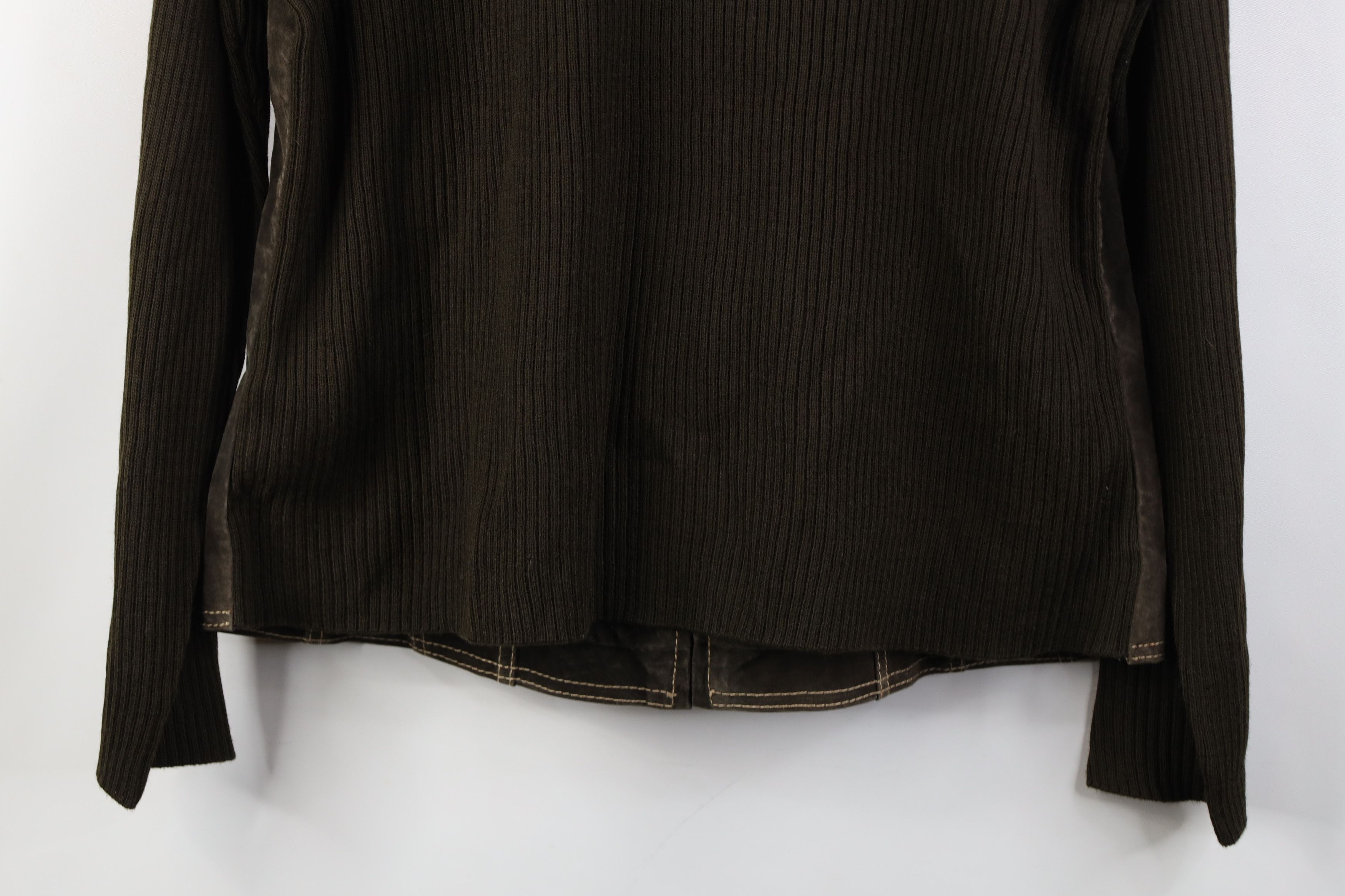 Vintage Deadstock Vintage 90s Y2K Babydoll Leather Sweater Jacket Size XL / US 12-14 / IT 48-50 - 17 Thumbnail