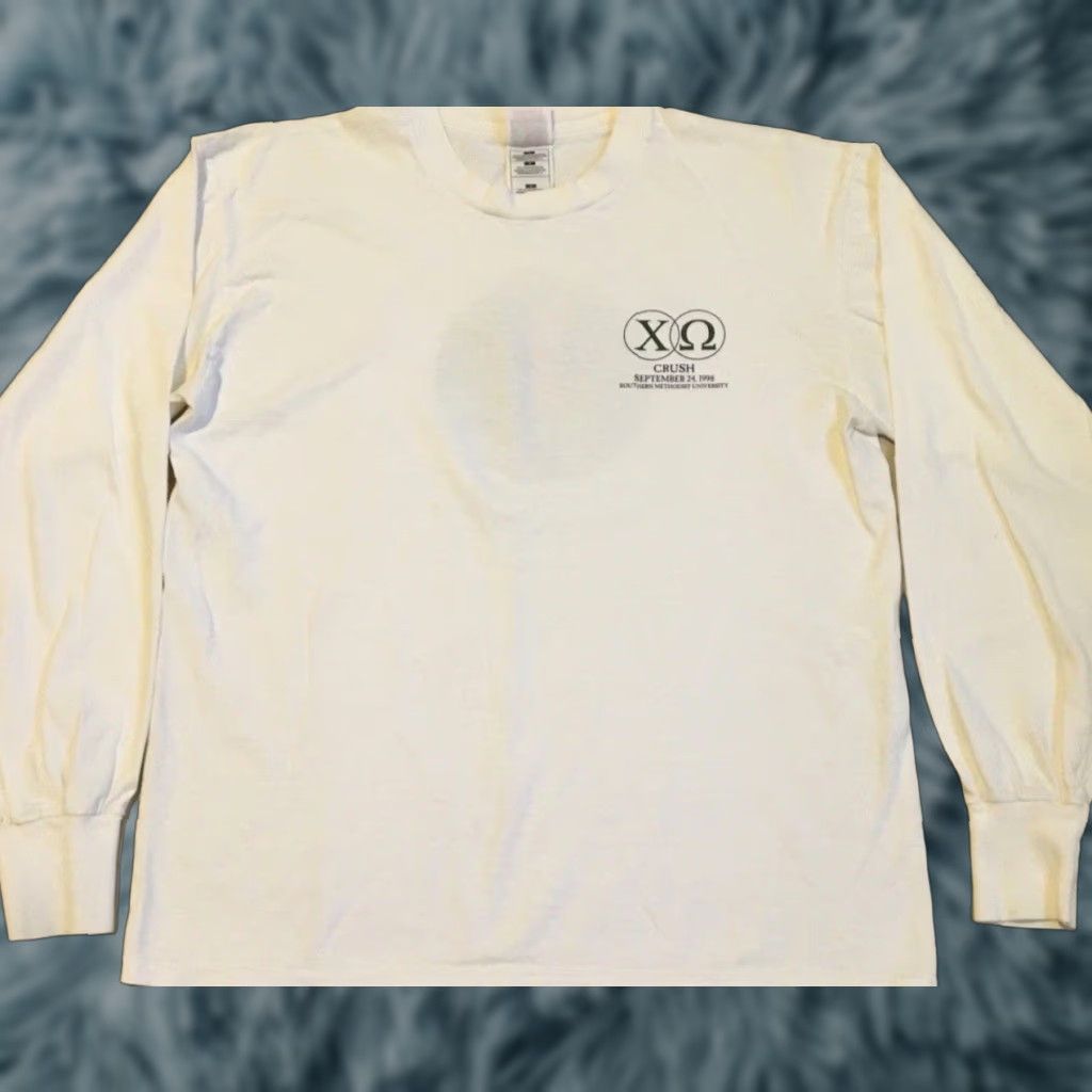 Omega Vtg 90s SMU Chi Omega Faded Planet Earth Shirt S College Sorority Frat Grunge Size US S / EU 44-46 / 1 - 1 Thumbnail