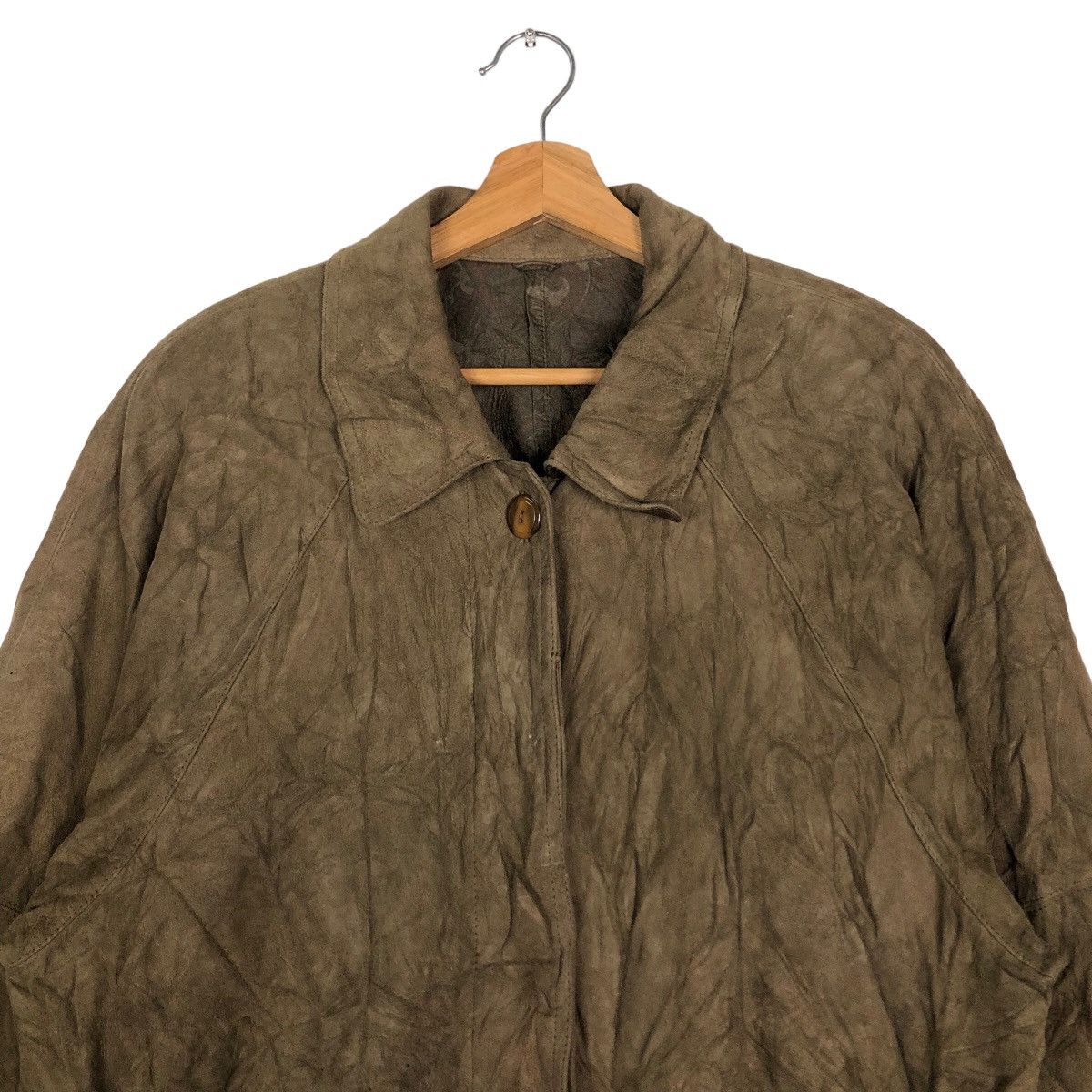 Lancel 🔥Rich Brown - Long Fly Jacket Genuine Leather Lance Paris Size US M / EU 48-50 / 2 - 3 Thumbnail