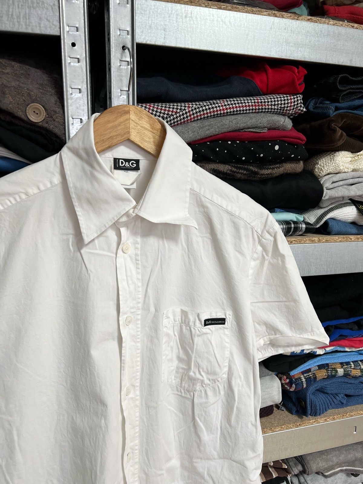 Dolce & Gabbana Vintage Dolce & Gabbana Short Sleeve Button Up ShirtSize 50 Size US L / EU 52-54 / 3 - 2 Thumbnail