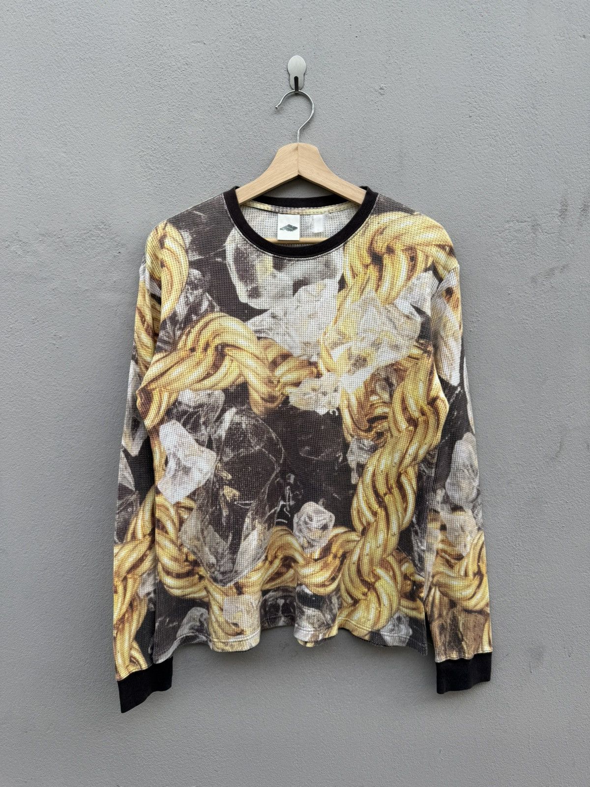 PHENOMENON ARCHIVED‼️2000s PHENOMENON Gold Chains Fullprint Waffle Tee Size US L / EU 52-54 / 3 - 1 Thumbnail
