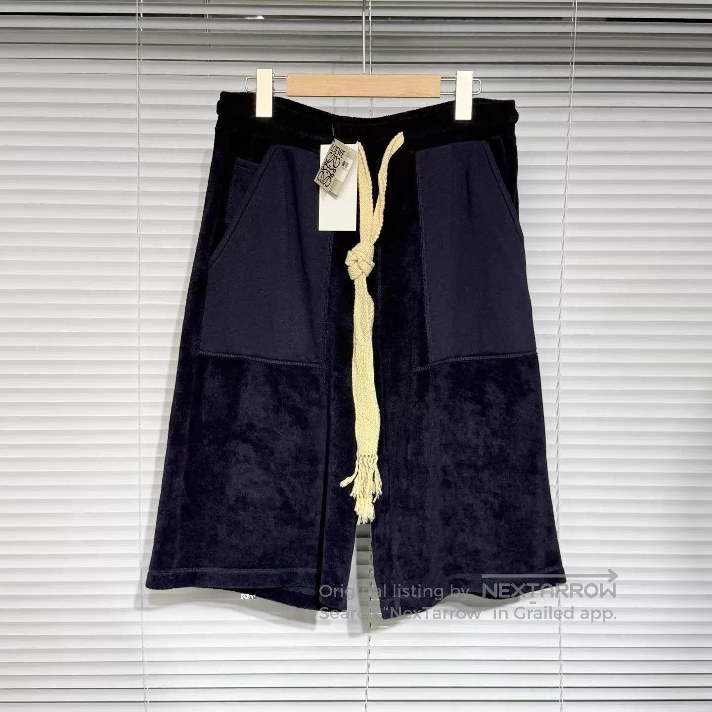Loewe Blue Casual Shorts with Drawstring . Size US 30 / EU 46 - 1 Thumbnail