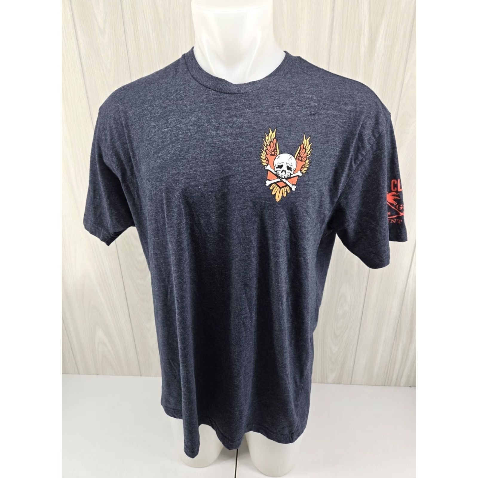 Vintage Grunt Style Club T Shirt 2XL Patriot Eagle Blue Short Sleeve Mens Shirt Crew Neck Graphic Print Army Patriotic Size US XXL / EU 58 / 5 - 3 Thumbnail