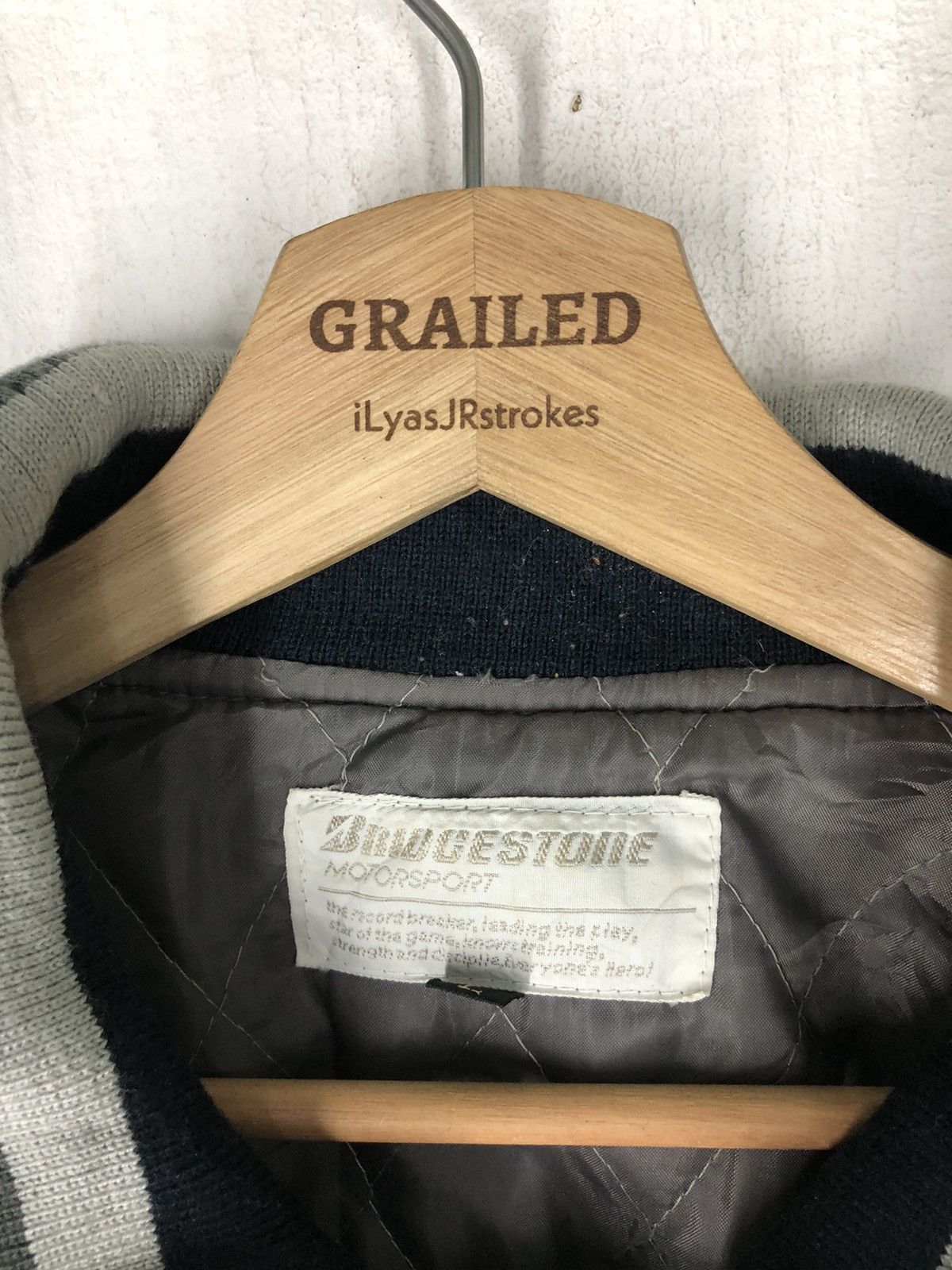 Sports Specialties Vintage Bridgestone Motorsports Wool Varsity Leather Jacket Size US L / EU 52-54 / 3 - 13 Thumbnail