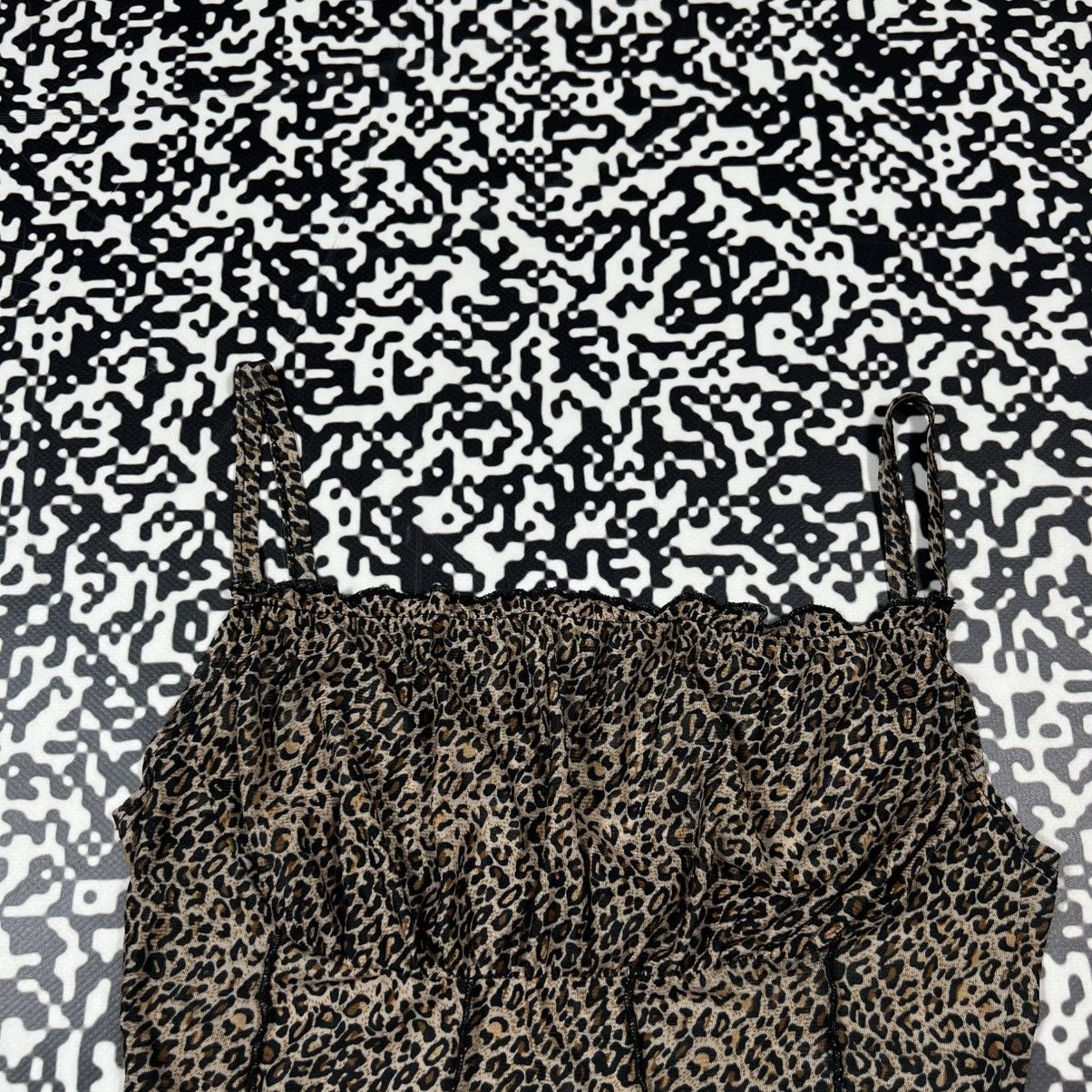 Vintage Vintage Y2K Leopard Sexy Retro Tank Top Sleeveless Size S / US 4 / IT 40 - 6 Thumbnail