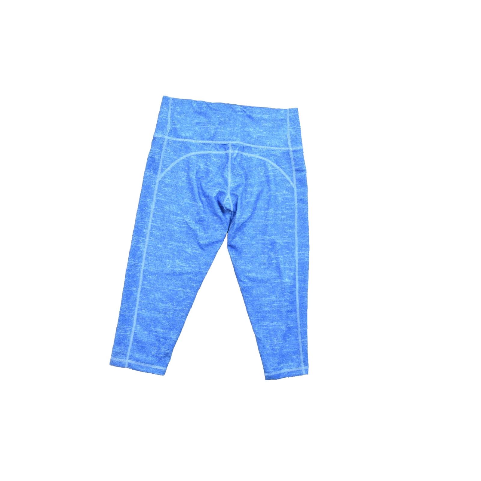 Adidas adidas Climalite Cropped Leggings Women's M Blue Space Dye Pants Skinny Cropped Logo Summer Women Clothing Size 32" / US 10 / IT 46 - 2 Thumbnail