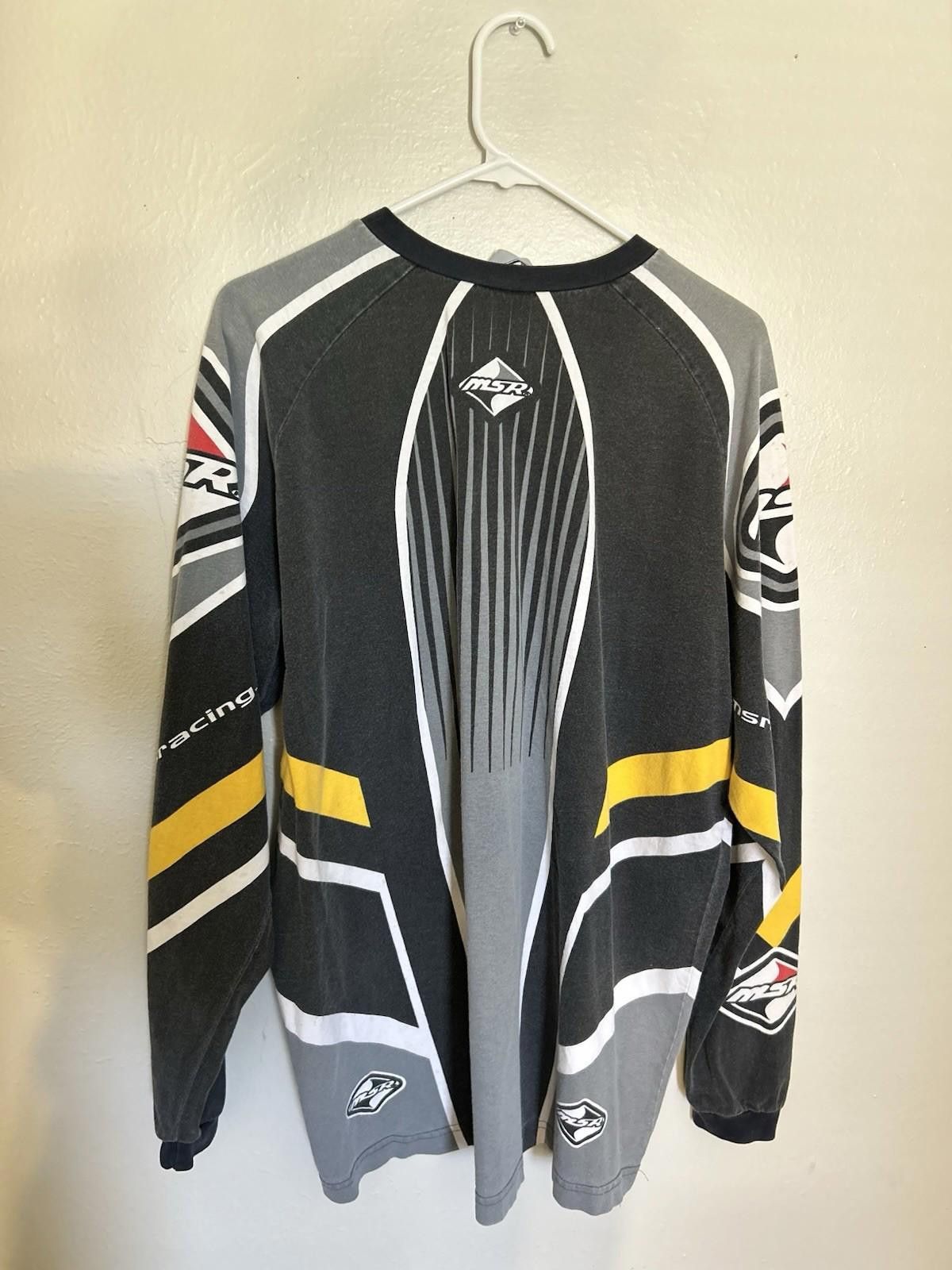 Designer Vintage MSR Racing Long Sleeve Jersey Size L Size ONE SIZE - 2 Thumbnail