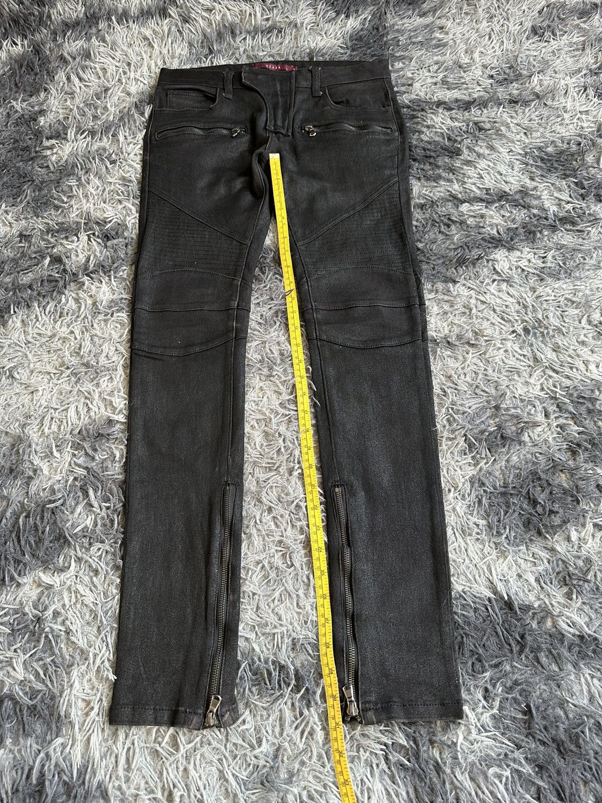 If Six Was Nine 00's SEANA waxed biker skinny pant Size US 31 - 17 Thumbnail