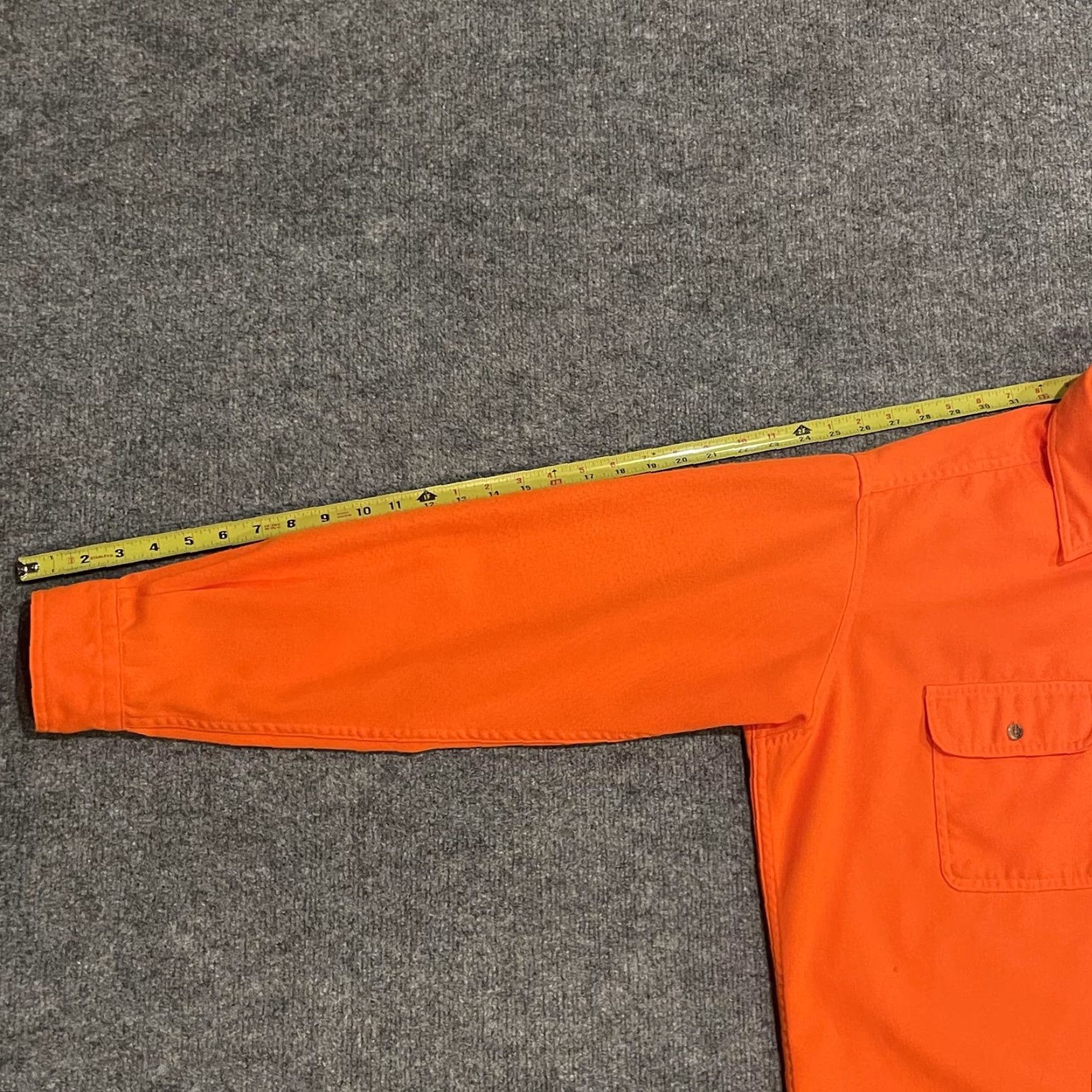 Vintage VINTAGE L.L. BEAN Blaze Orange Heavyweight Hunting Shirt Mens XLT Tall Button-Up Long Sleeve Size US XL / EU 56 / 4 - 8 Thumbnail