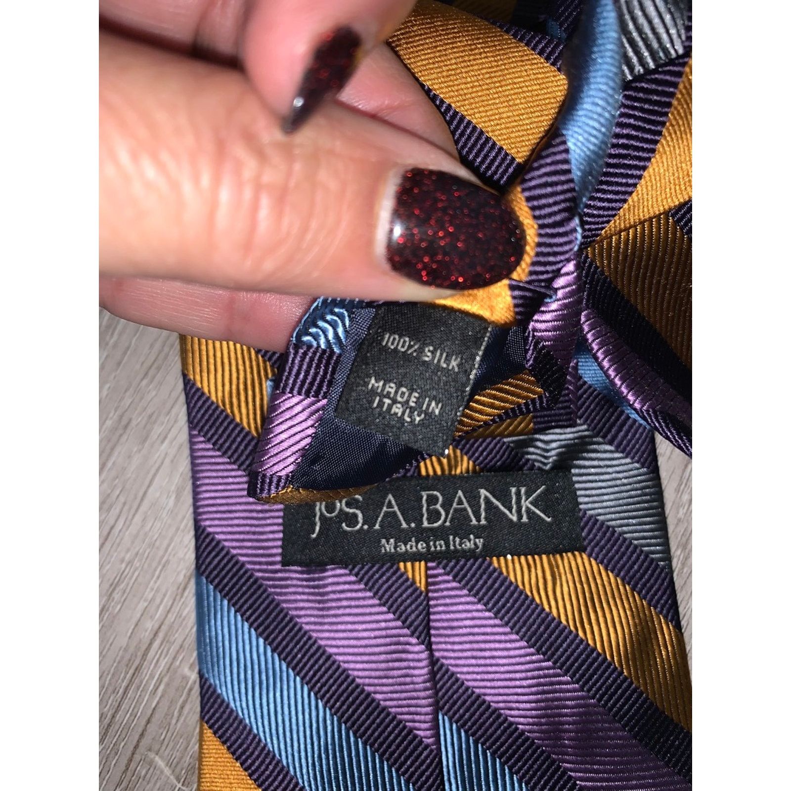 Jos. A. Bank Jos. A. Bank Men's Silk Striped Necktie Set of 5 Multicolor Size ONE SIZE - 7 Thumbnail