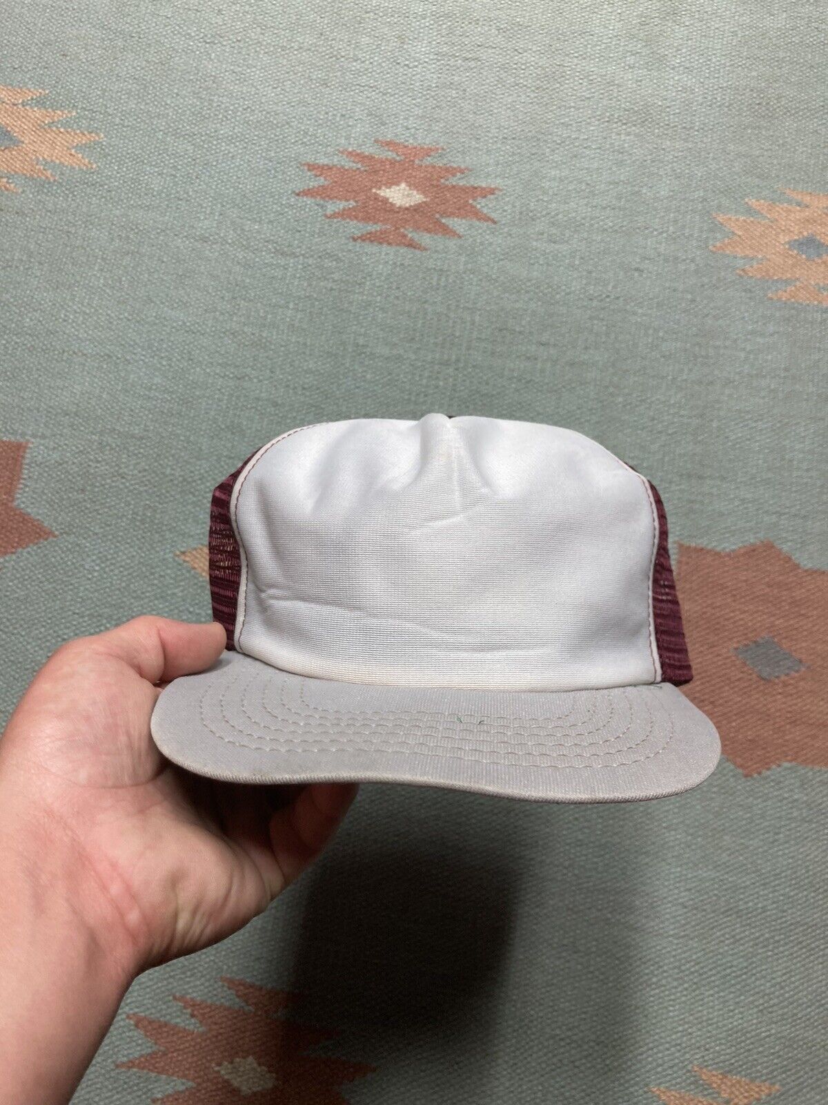 New Era × Vintage VTG 80s trucker hat mesh new era pro design tri tone blank Size ONE SIZE - 2 Thumbnail