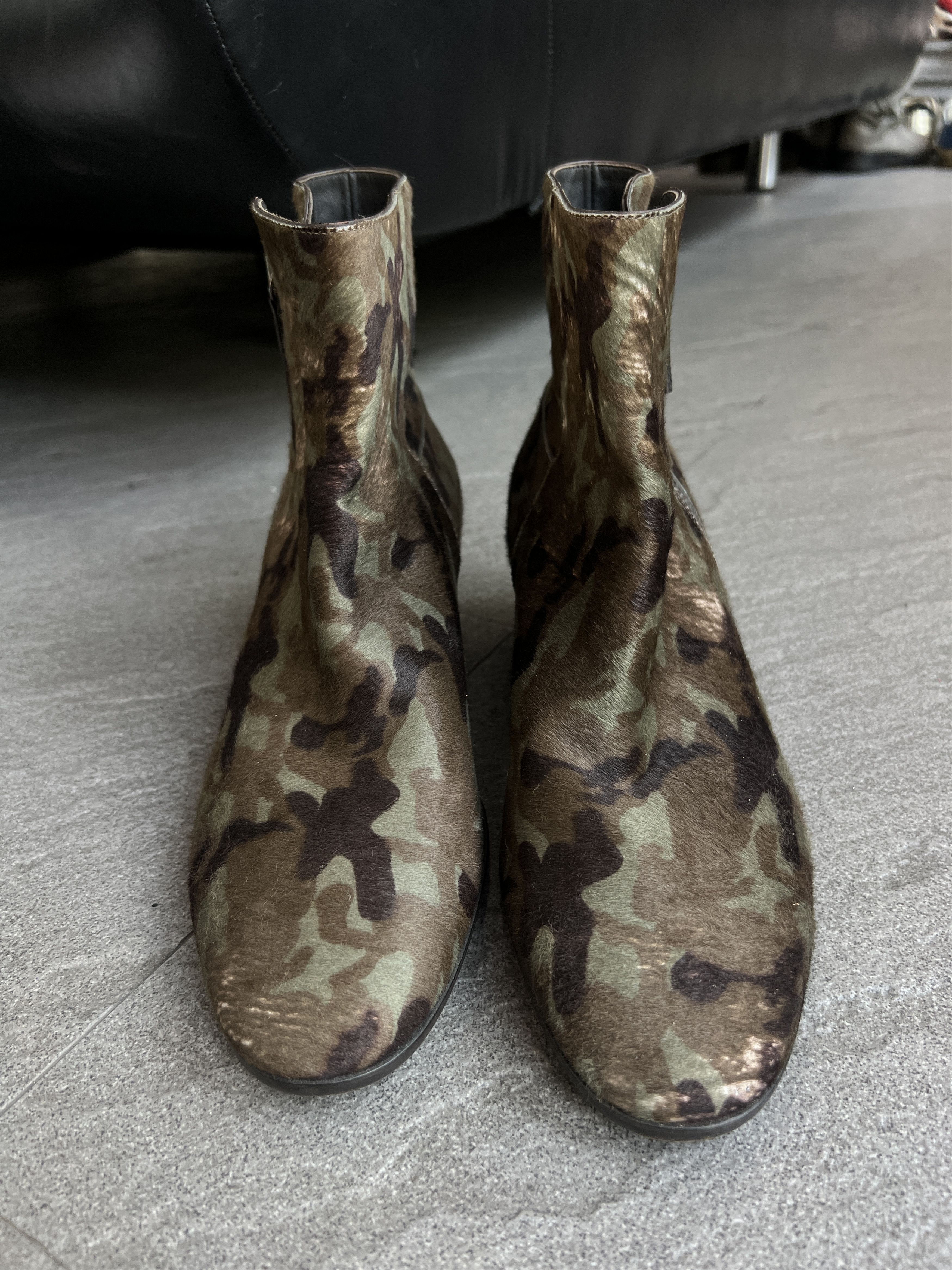 Giuseppe Zanotti Giuseppe Zanotti Camo Pony Hair Zip Boots EU43 Size US 10 / EU 43 - 3 Thumbnail