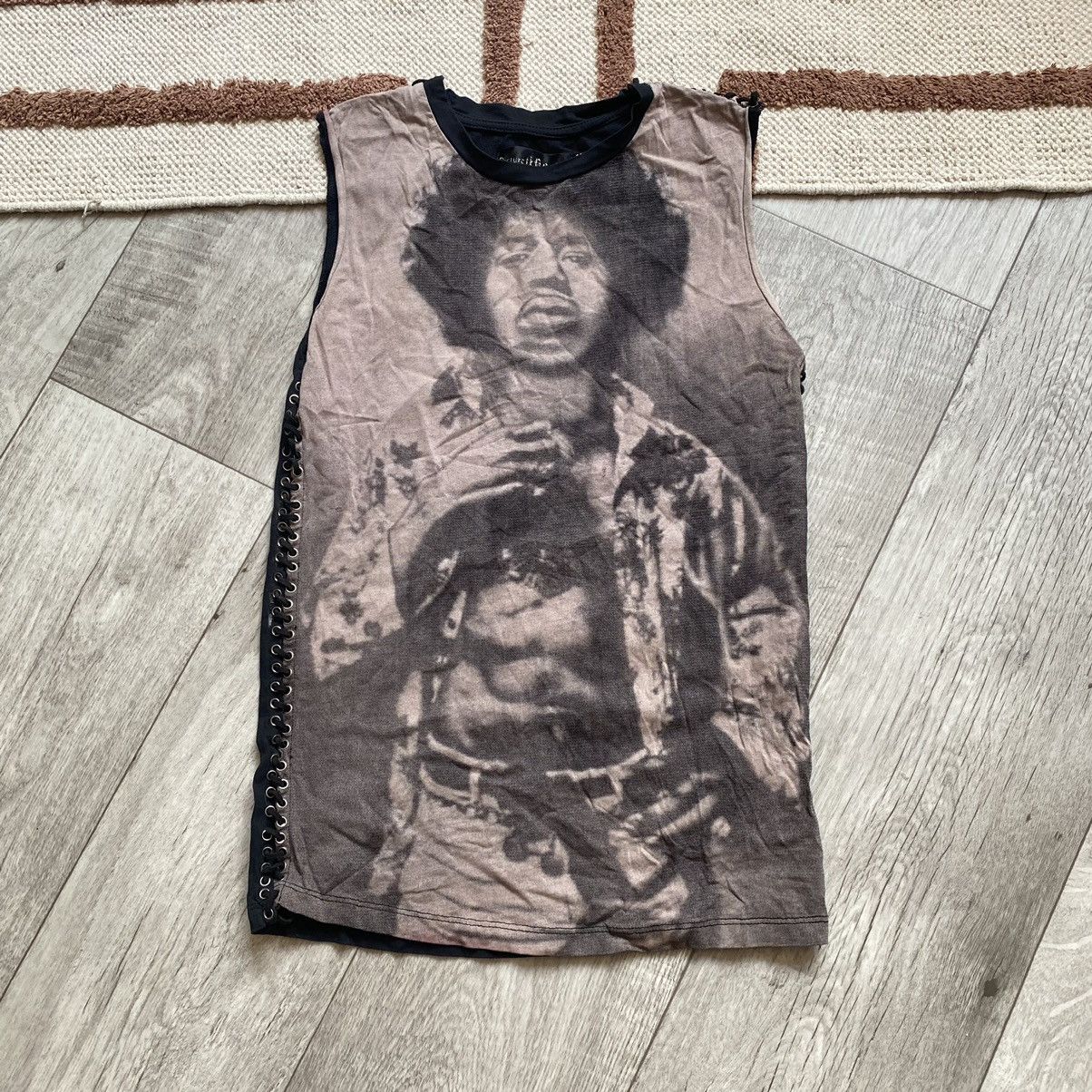 Band Tees VINTAGE JIMI HENDRIX FULL PRINT TANK T SHIRT Size US XS / EU 42 / 0 - 1 Thumbnail