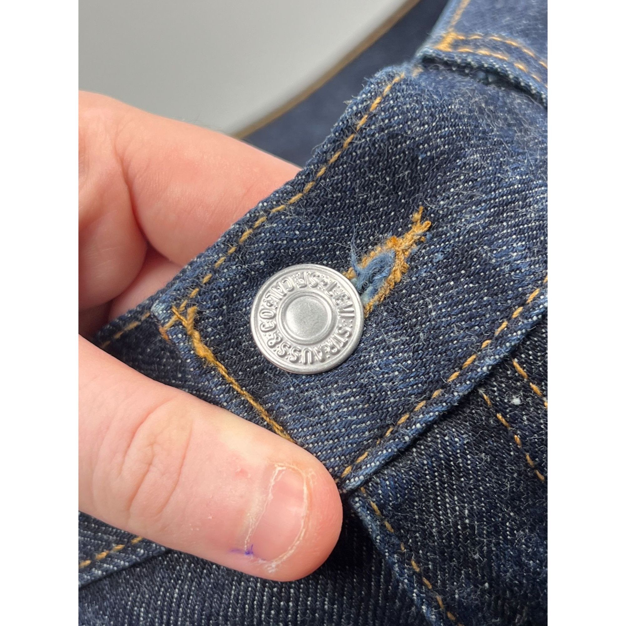 Levi's Levi’s 514 Made in USA Flared Denim Jeans Pants (Y0839) Size 33" - 4 Thumbnail
