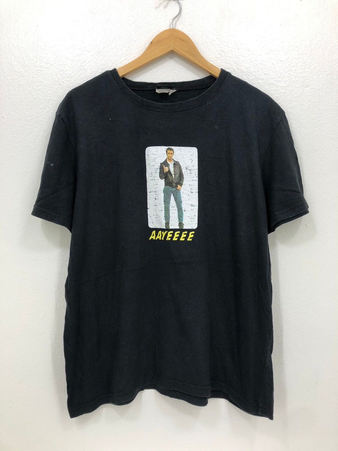 Vintage Vintage Happy Days Fonzie Aaayyyyy shirt BN Size US M / EU 48-50 / 2 - 2 Thumbnail