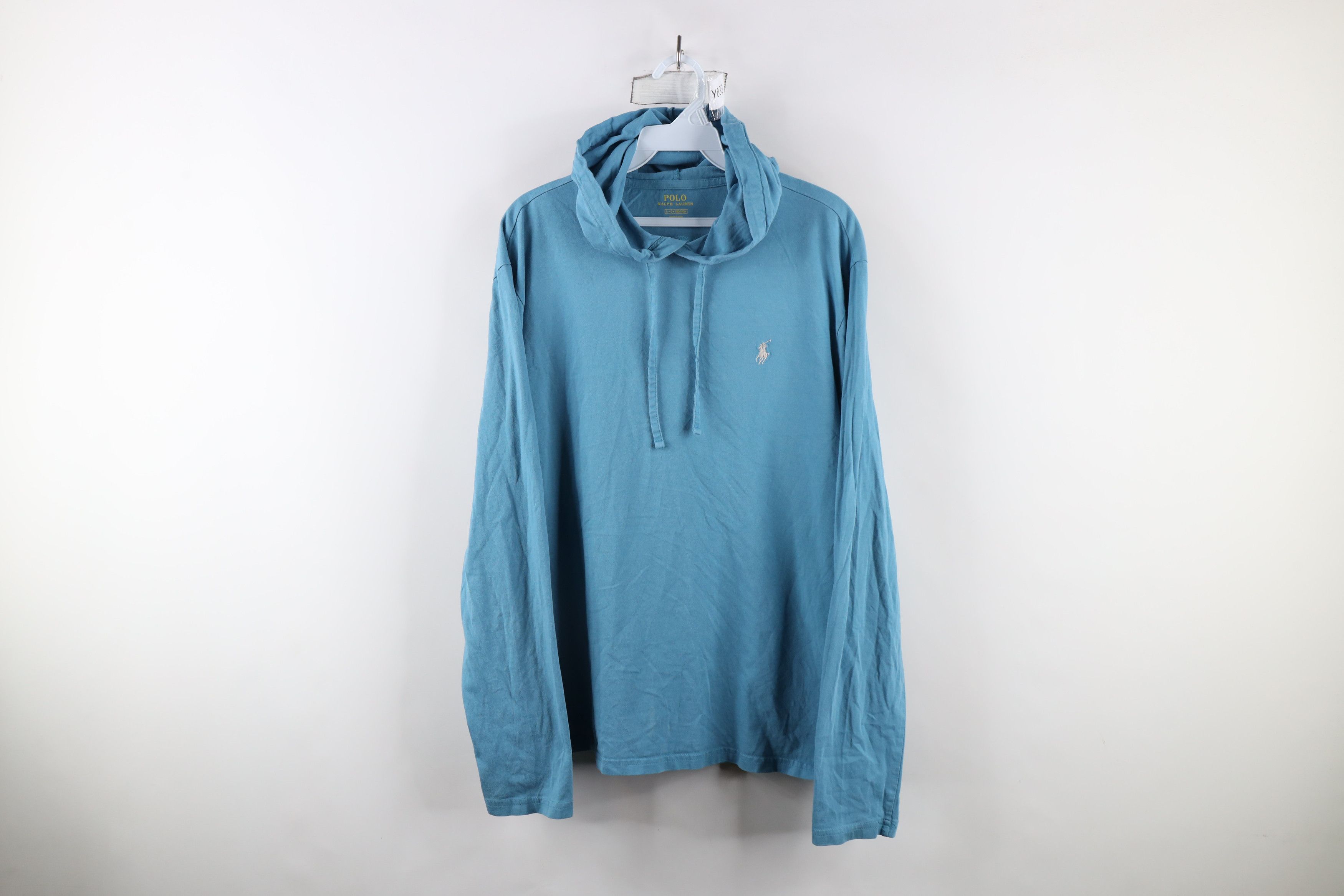 Ralph Lauren × Vintage Vintage Ralph Lauren Lightweight Long Sleeve Hoodie T-Shirt Size US L / EU 52-54 / 3 - 1 Thumbnail