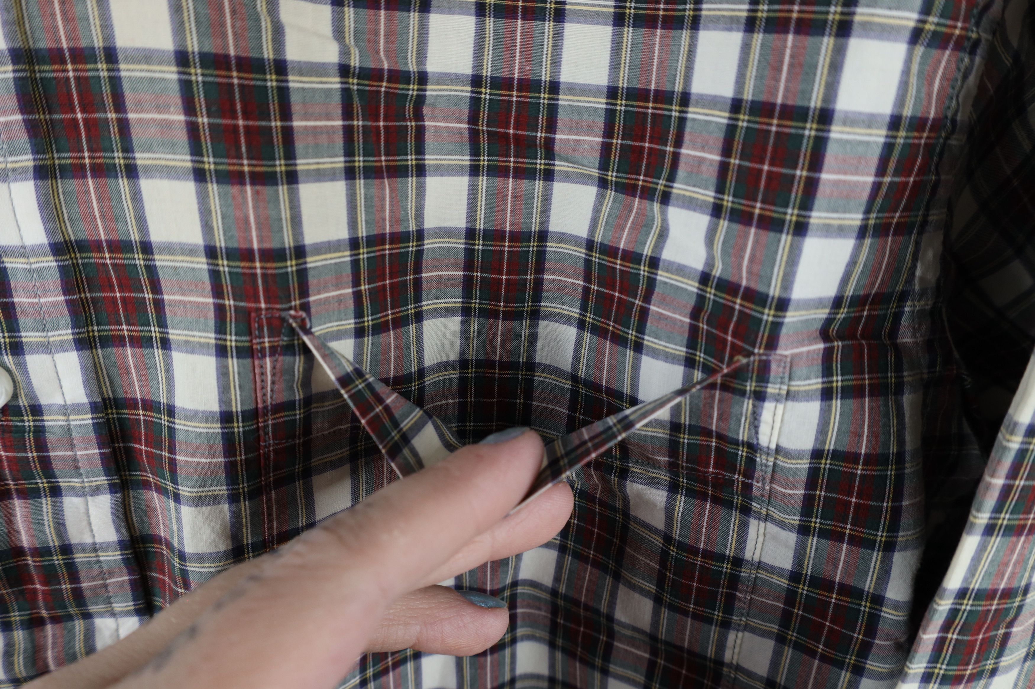 Lands' End × Vintage Vintage 90s Lands End Collared Button Down Shirt Plaid Size US M / EU 48-50 / 2 - 5 Thumbnail