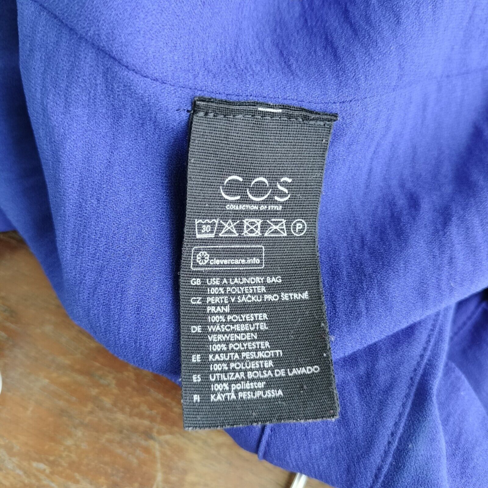 Cos COS Dress Blue Shift Long Sleeve Mini Corporate Schoolgirl Size M / US 6-8 / IT 42-44 - 10 Thumbnail