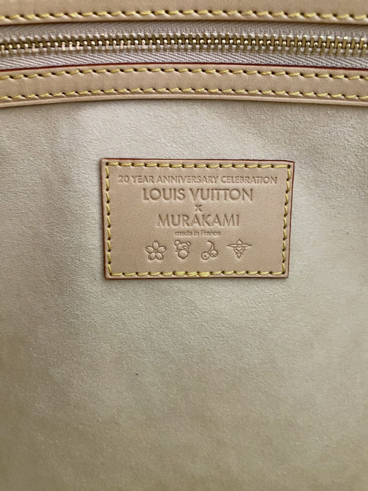 Louis Vuitton × Takashi Murakami Louis Vuitton Murakami Keepall Bandoulière 45 Monogram White Size ONE SIZE - 3 Thumbnail
