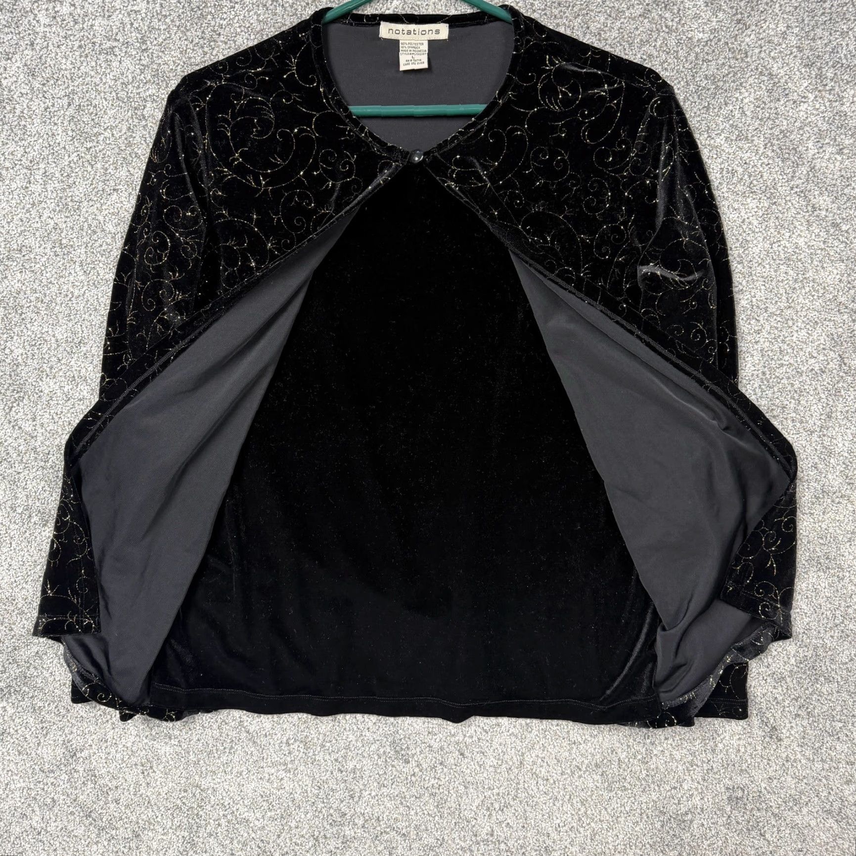 Vintage VINTAGE Notations Velvet Glitter Geometric Jacket L Womens Size L / US 10 / IT 46 - 7 Thumbnail