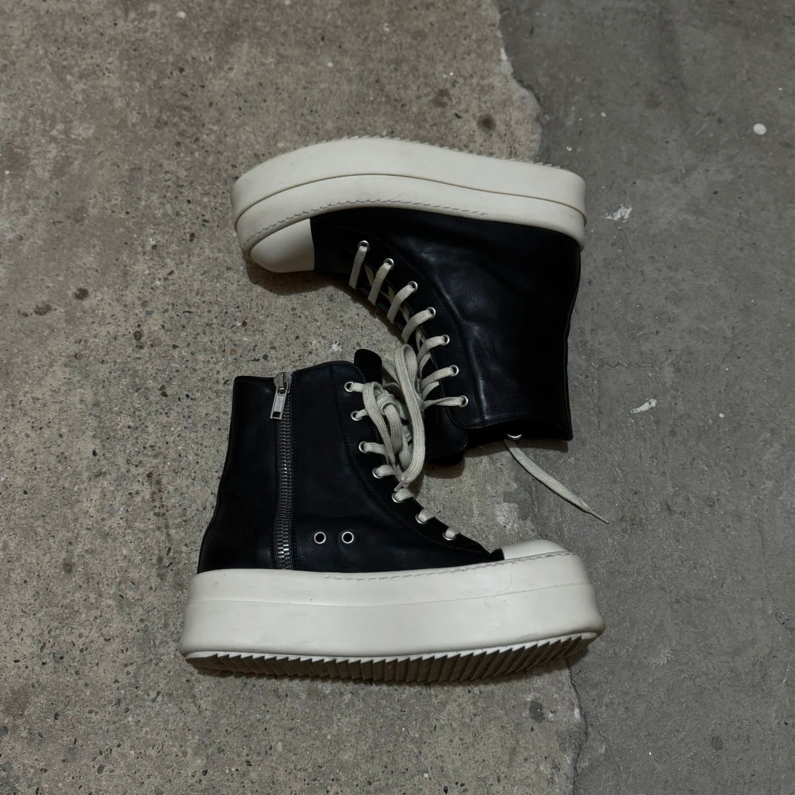 Rick Owens Rick owens mega bumber high top ramones Size US 9 / IT 39 - 3 Thumbnail