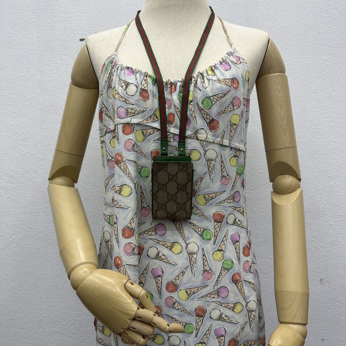 Gucci ‼️YES‼️ GUCCI GG SUPREME MOBILE PHONE LANYARD NECK STRAP BAG Size ONE SIZE - 1 Thumbnail