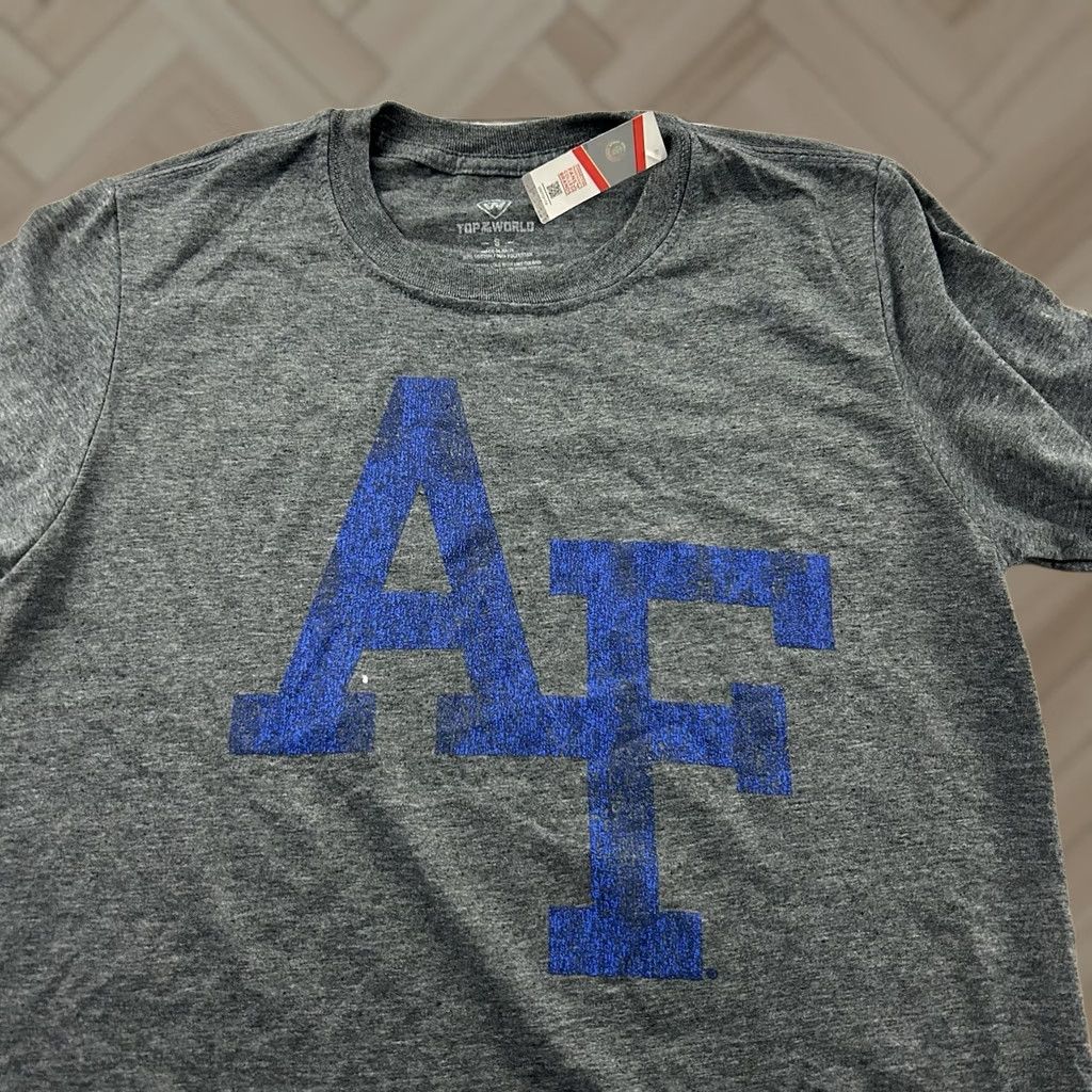 Vintage Air Force Top Of The World Short Sleeve T Shirt Men Small Gray Size US S / EU 44-46 / 1 - 1 Thumbnail
