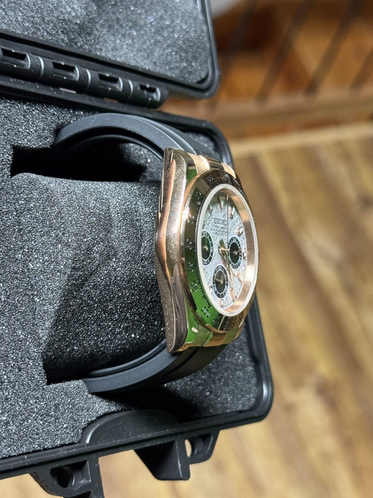 Seiko Custom Seiko VK63 Chronograph – Rose Gold Case Size ONE SIZE - 3 Thumbnail