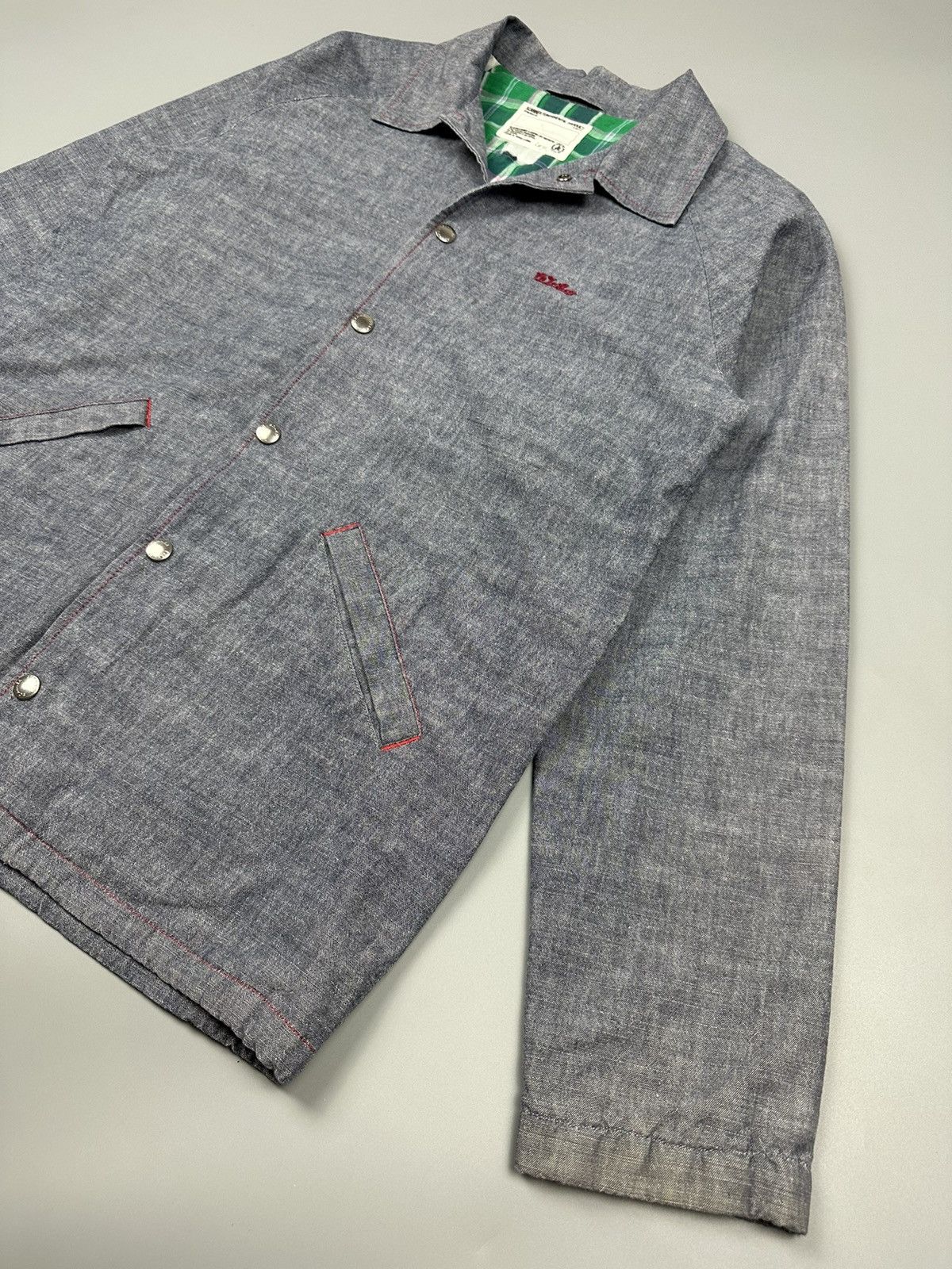 Designer × Japanese Brand Japanese Scanner Varsity Soft Denim Jacket Size US L / EU 52-54 / 3 - 6 Thumbnail