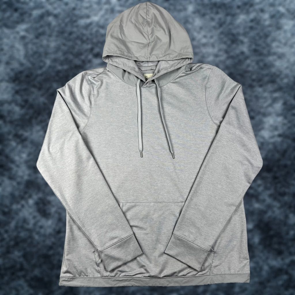 Vuori Vuori Sunday Element Hoodie Pullover – Hoodie, Men, M, Gray, Performance Stretch Sweatshirt, Moisture Wicking, Pockets, Drawstring, Regular Fit Size US M / EU 48-50 / 2 - 1 Thumbnail