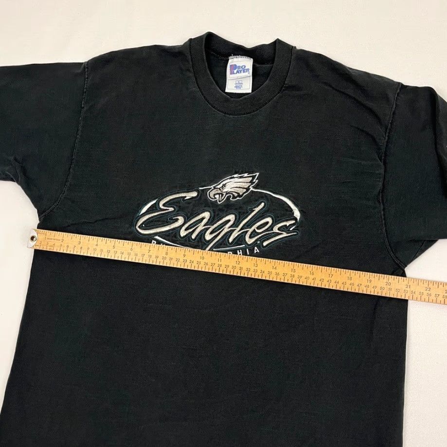 Pro Player VINTAGE Philadelphia Eagles Shirt Mens Large Black 90s Pro Player Embroidered Logo Short Sleeve Crew Neck Size US L / EU 52-54 / 3 - 5 Thumbnail