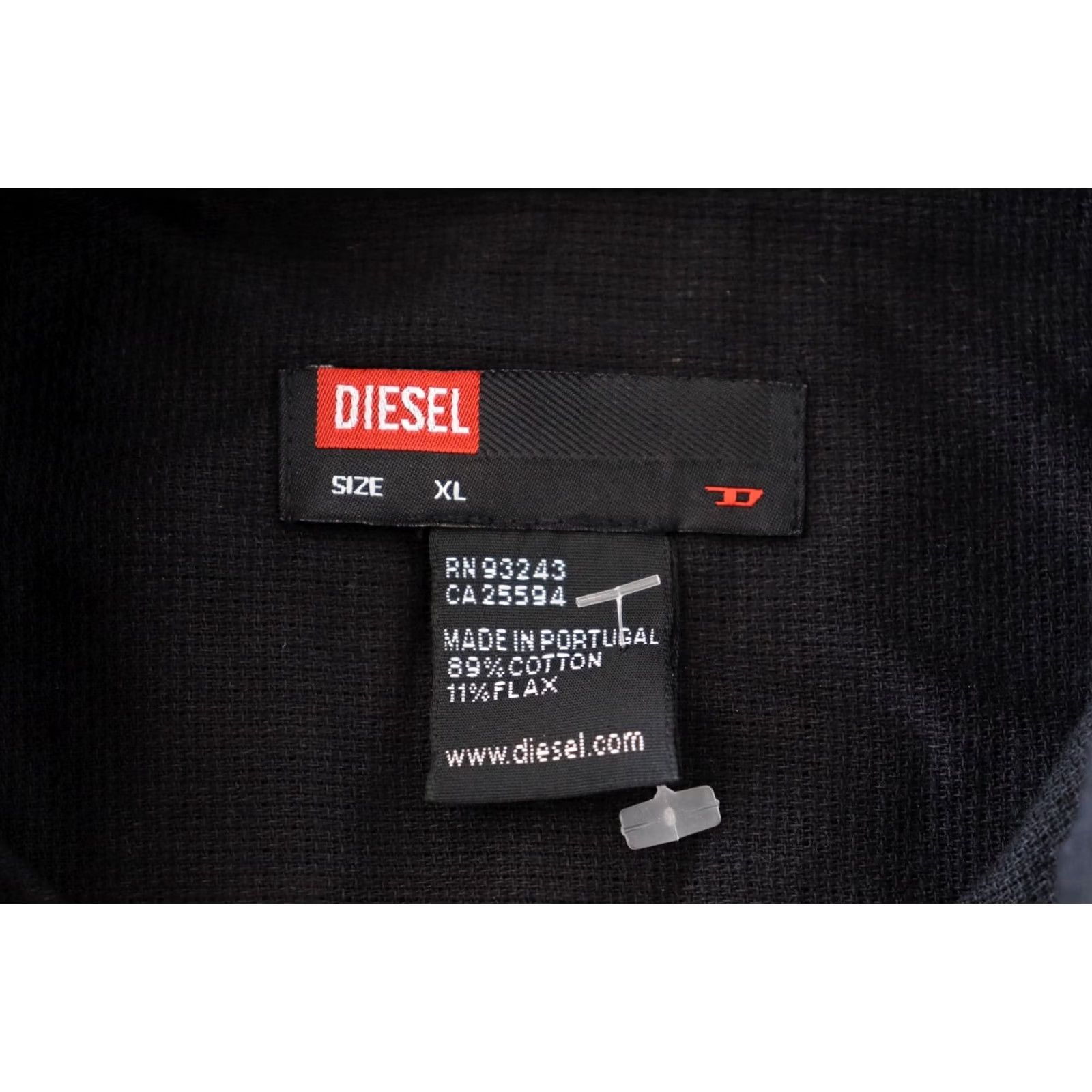 Diesel Diesel Shirt Short Sleeve Linen Blend Double-Sided Logo Spring/Summer XL Mens Size US XL / EU 56 / 4 - 3 Thumbnail