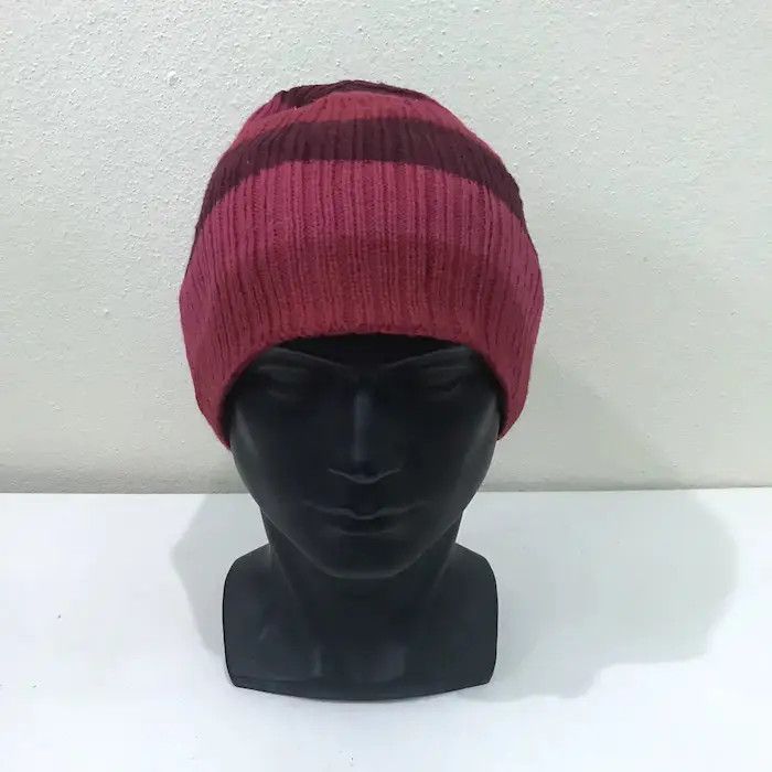 Japanese Brand × Vintage Japanese Brand Kolwin Stripe Design Beanie Hat Size ONE SIZE - 2 Thumbnail
