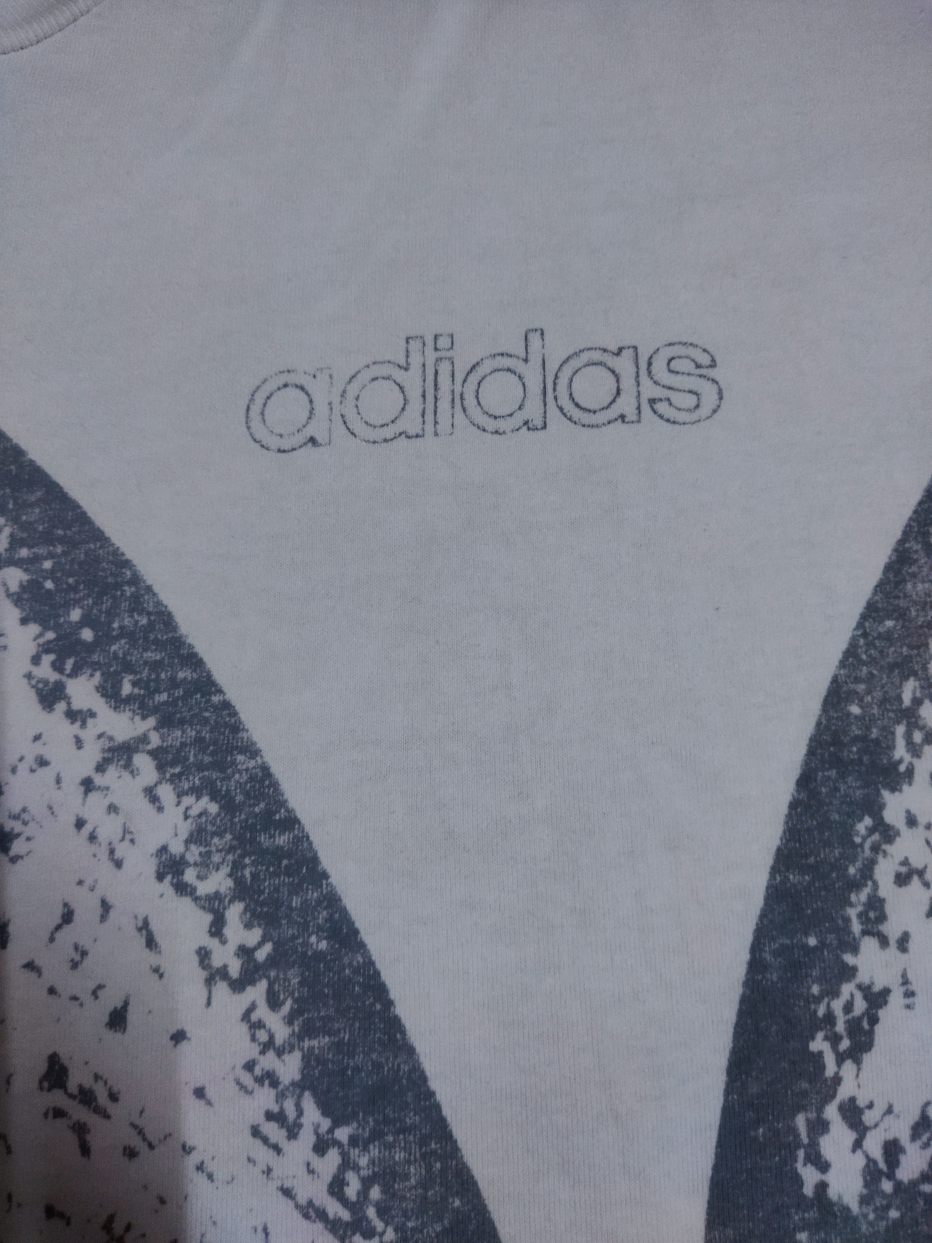 Adidas × Vintage Vintage Adidas Big Logo Tee Size US XL / EU 56 / 4 - 2 Thumbnail