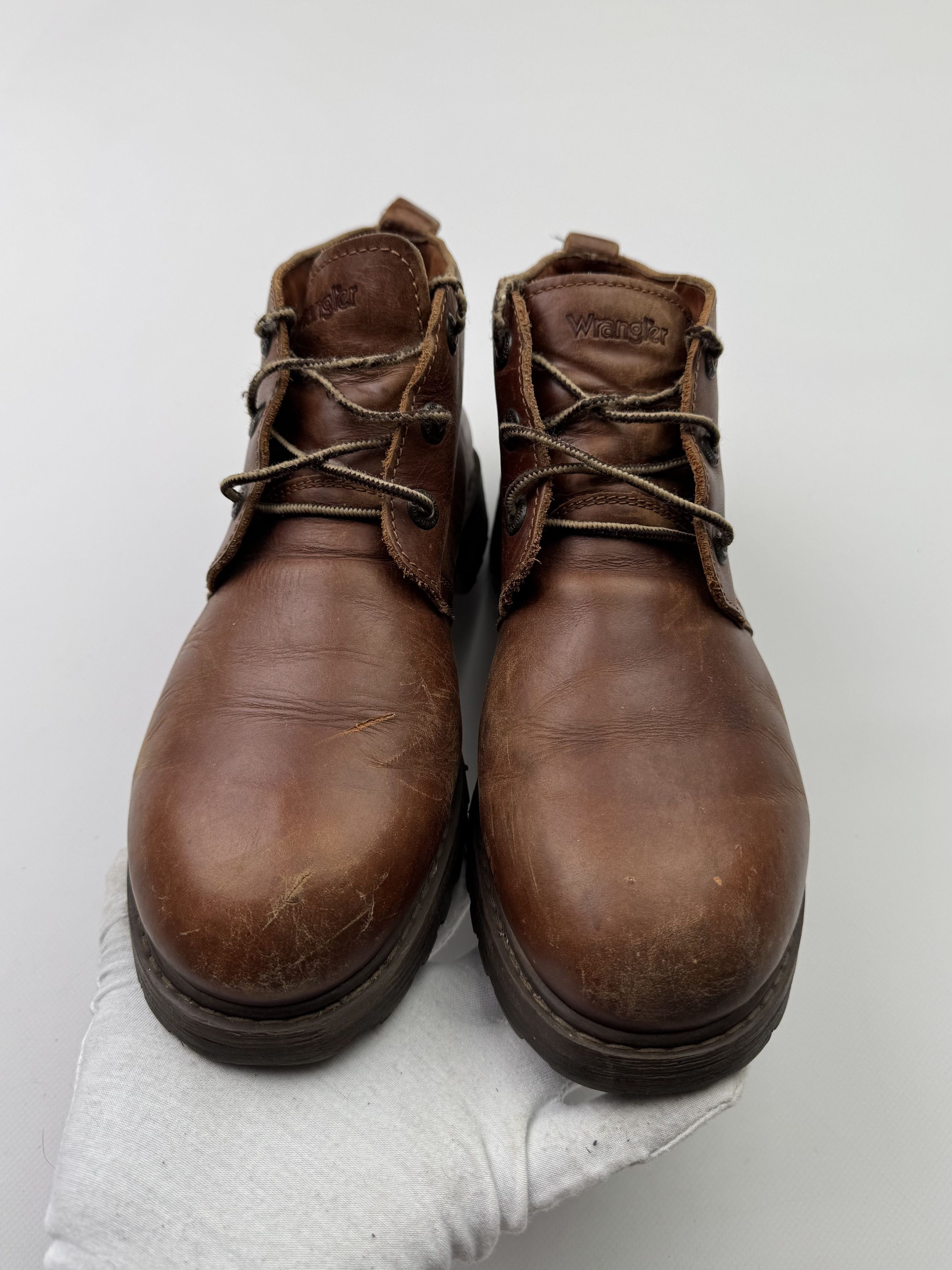 Vintage Wrangler Vintage Oversized Leather Work Boots B463(V306)E2 Size US 11 / EU 44 - 7 Thumbnail