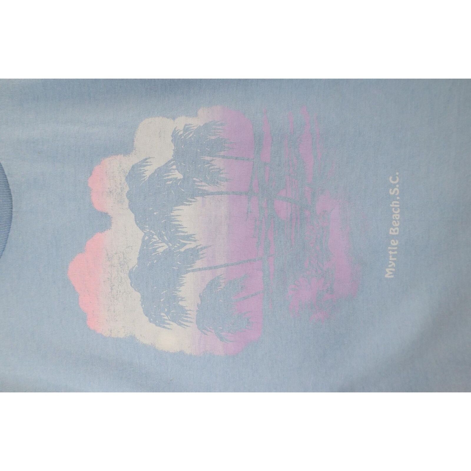 Vintage Vintage 70s Streetwear Distressed Myrtle Beach T-Shirt Size US L / EU 52-54 / 3 - 4 Thumbnail