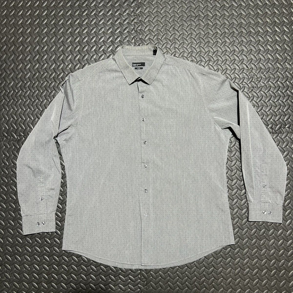 Bar III Bar III Dress Shirt Long Sleeve Geometric Mens XL 17 34-35 Size US XL / EU 56 / 4 - 1 Thumbnail