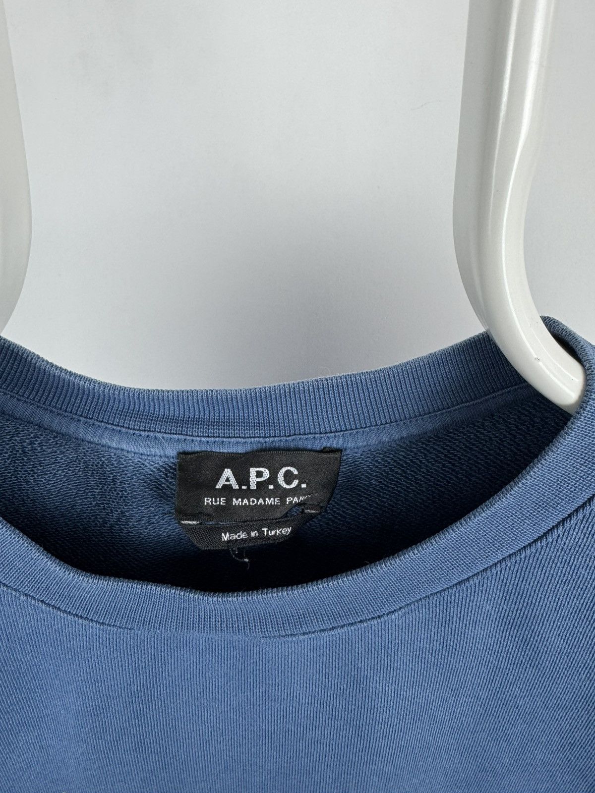 A.P.C. A.P.C. Rue Madame Paris Big Logo Sweatshirt Size US M / EU 48-50 / 2 - 3 Thumbnail