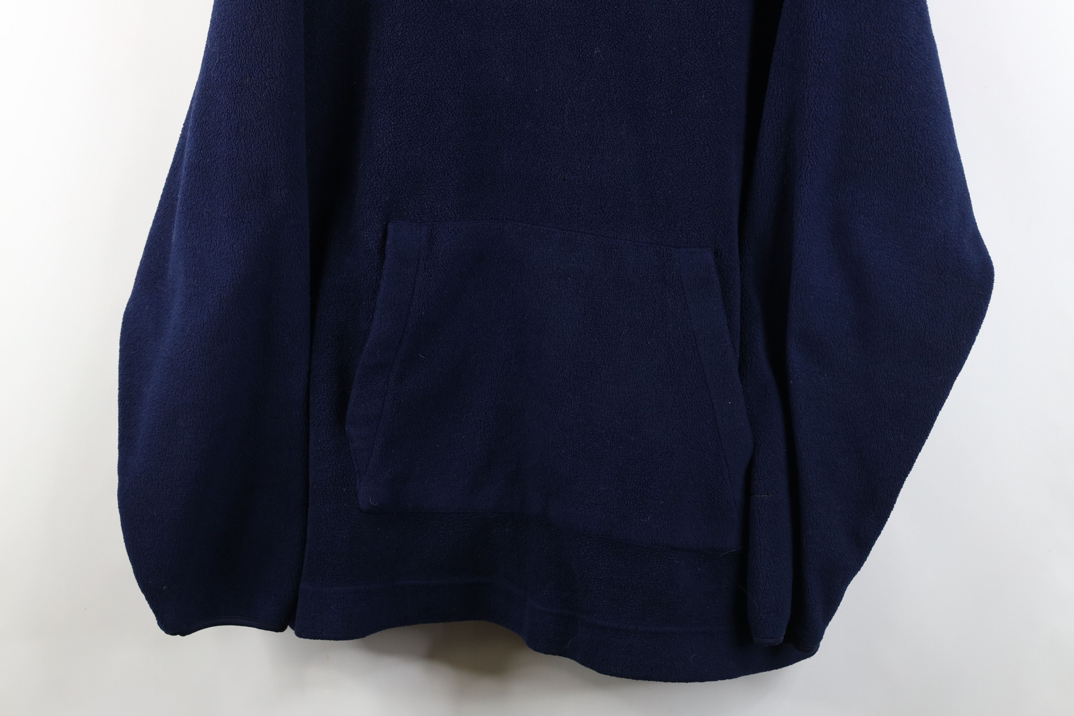 Vintage Vintage 90s Bike Baggy Fit Fleece Hoodie Sweatshirt Blue Size US XL / EU 56 / 4 - 3 Thumbnail
