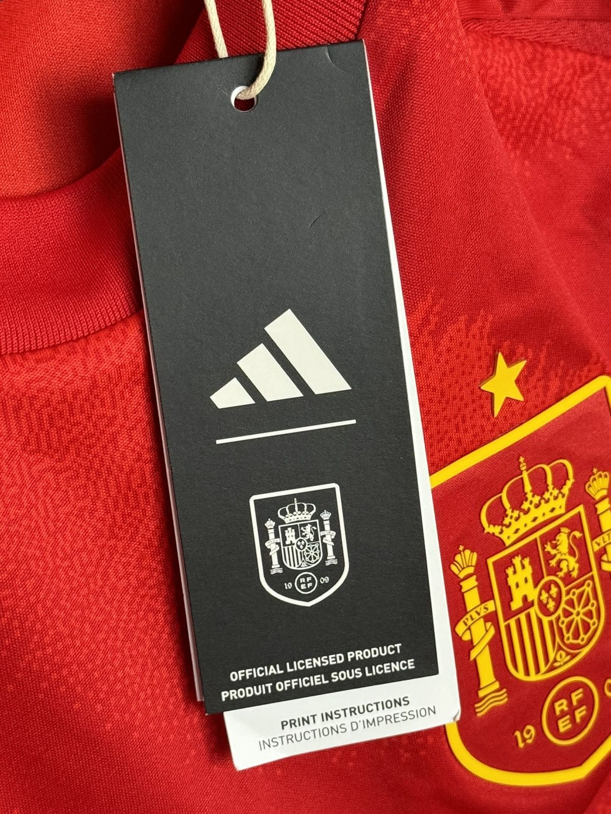 Adidas KIDS New Spain National Team 2024 Home Football Jersey Size US S / EU 44-46 / 1 - 10 Thumbnail