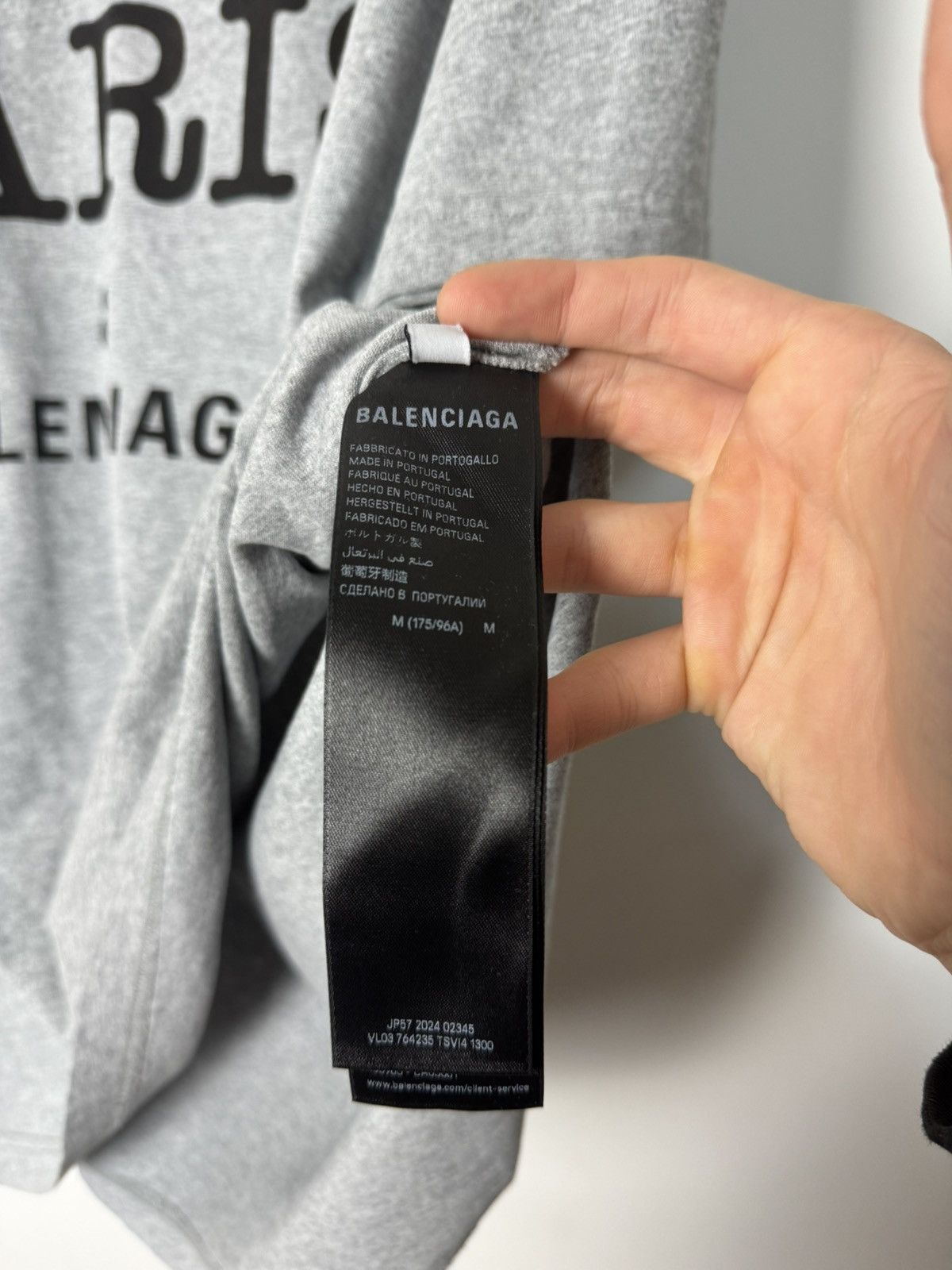 Balenciaga BNWT Balenciaga “I Love Paris” Oversized Tee Luxury Designer Size US M / EU 48-50 / 2 - 14 Thumbnail