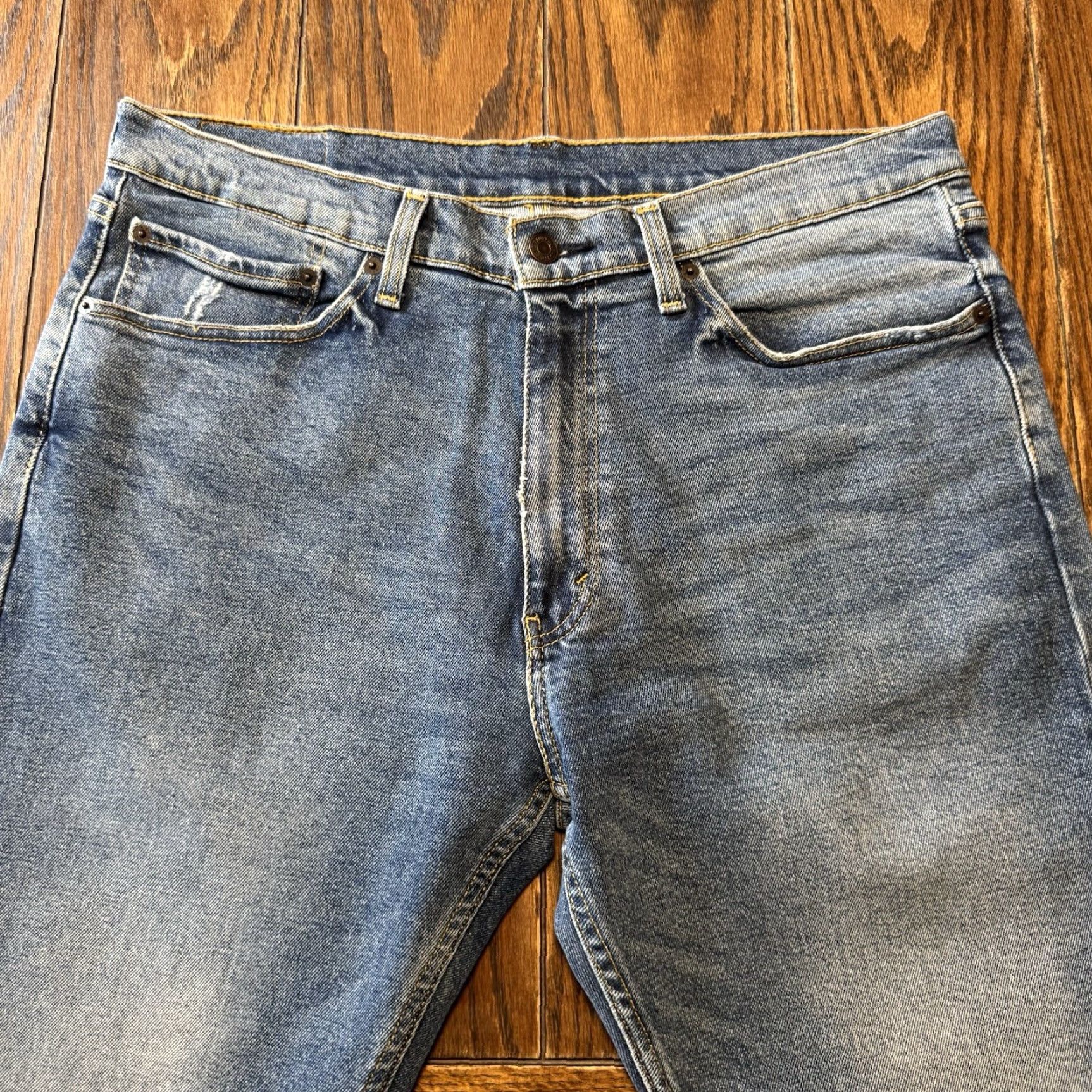 Levi's Levis 505 Jeans Mens 36x32 Stretch Medium Wash Regular Straight Flex Size US 36 / EU 52 - 3 Thumbnail