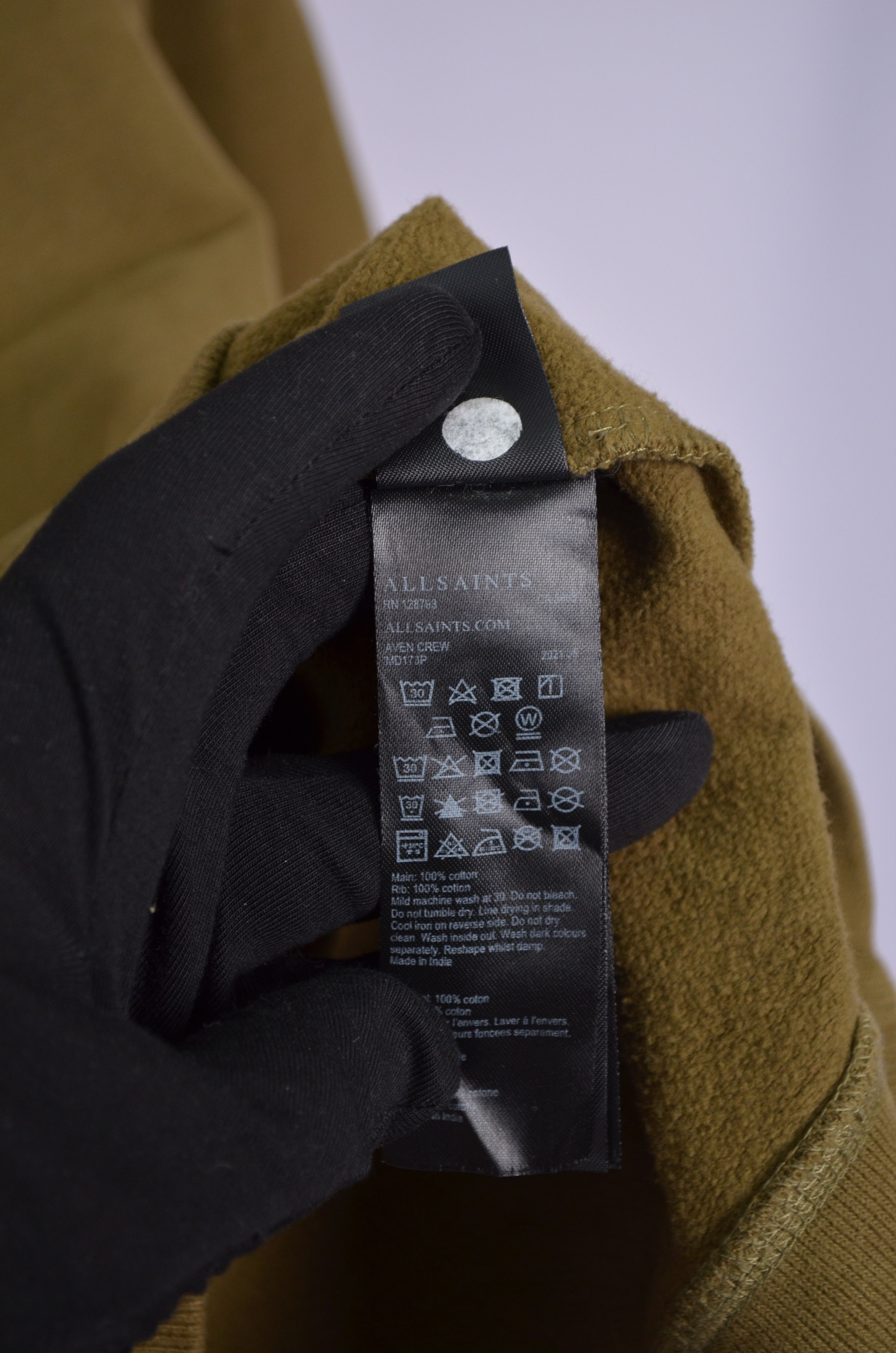 Allsaints AllSaints Aven Crewneck Mustard Sweatshirt Size M Size US M / EU 48-50 / 2 - 5 Thumbnail